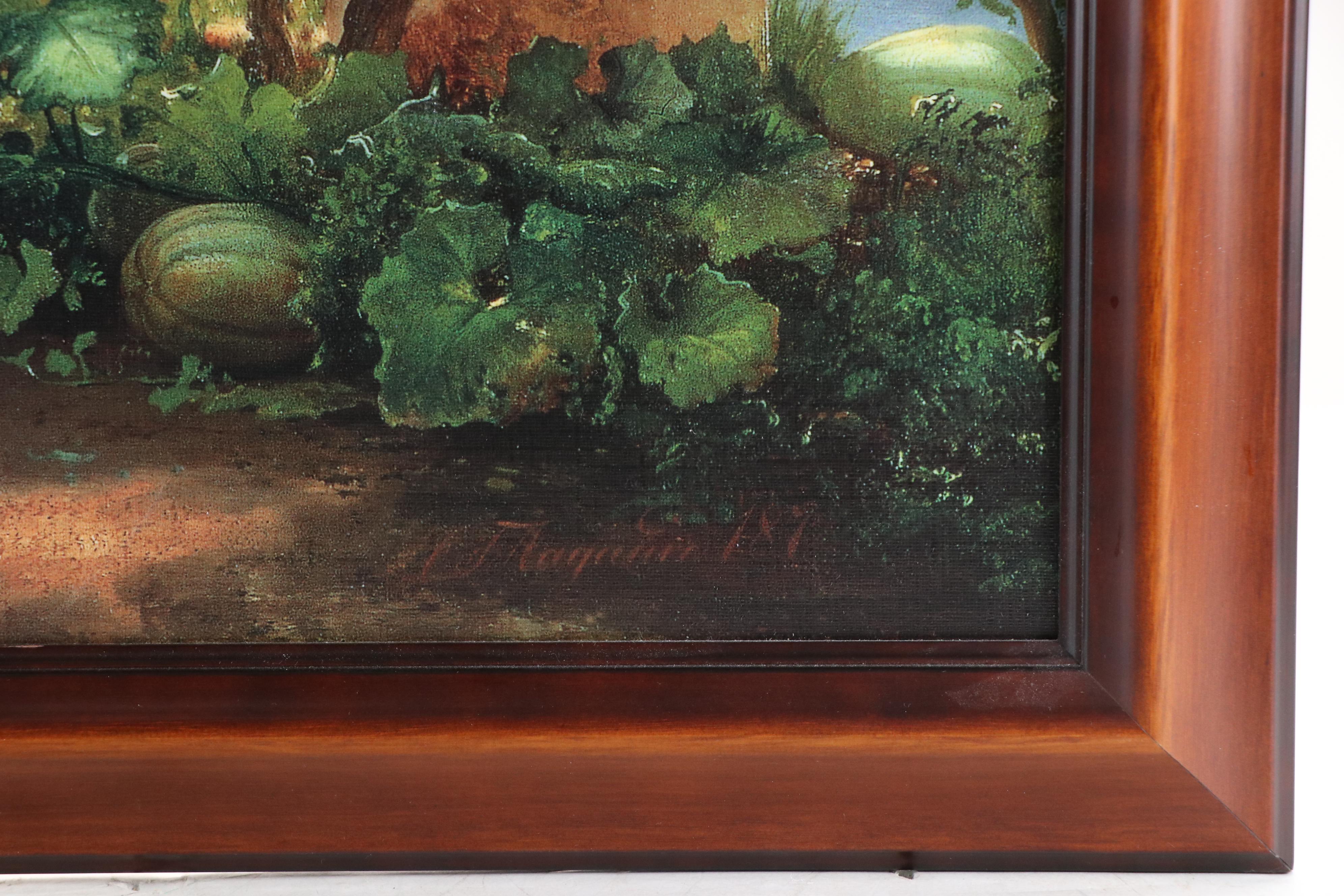 Offset Lithograph After Carl Frederick Aagaard "View to the Amalfi Coast"