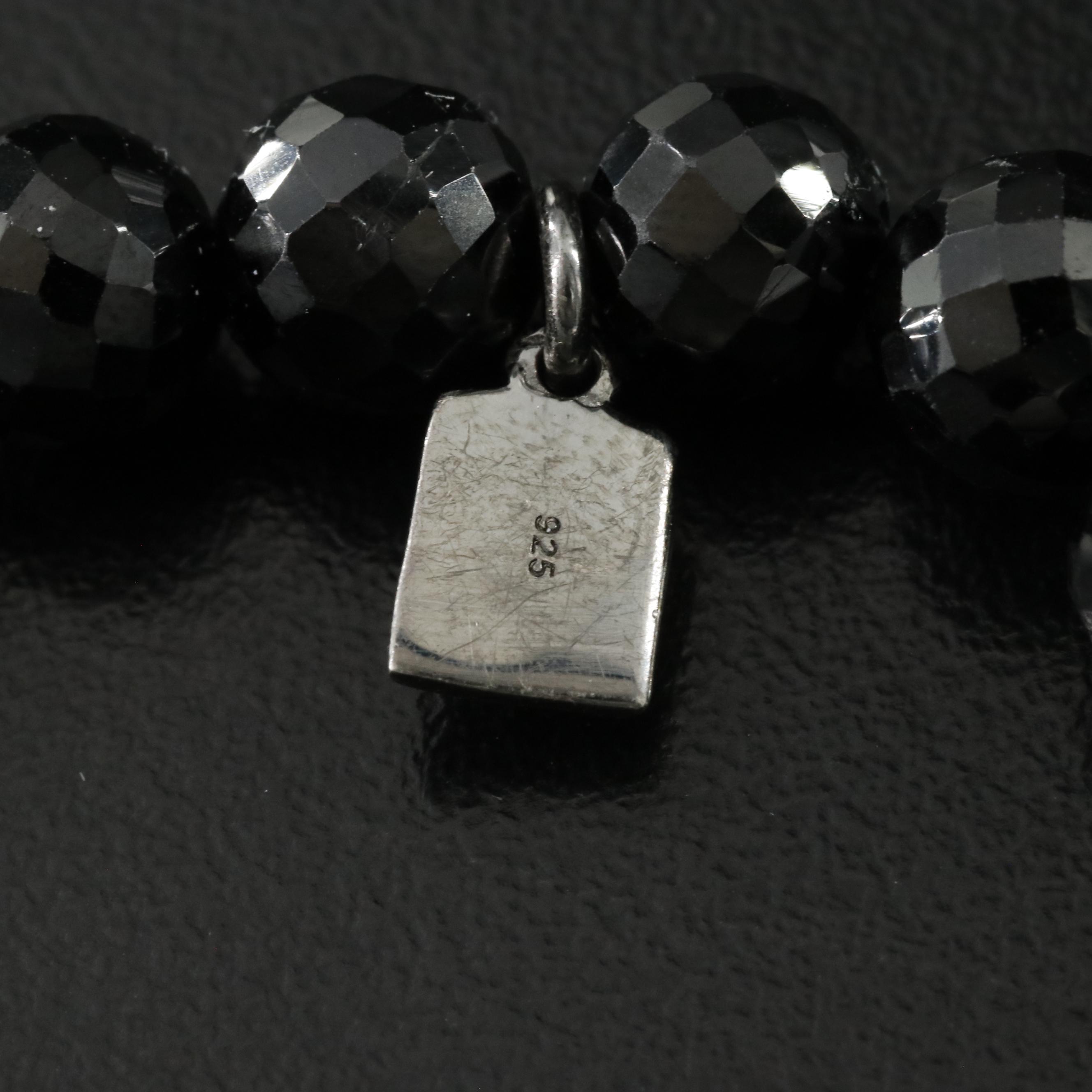 Sheryl Lowe Sterling Spinel and Diamond Bracelet