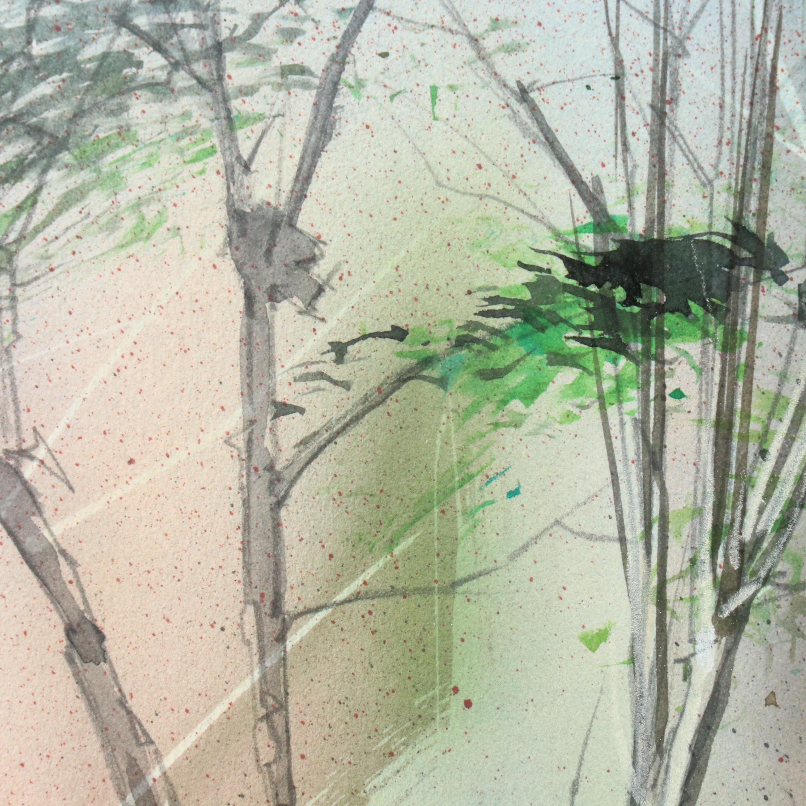 Jack Pennington Mixed Media Illustration of Wild Turkey