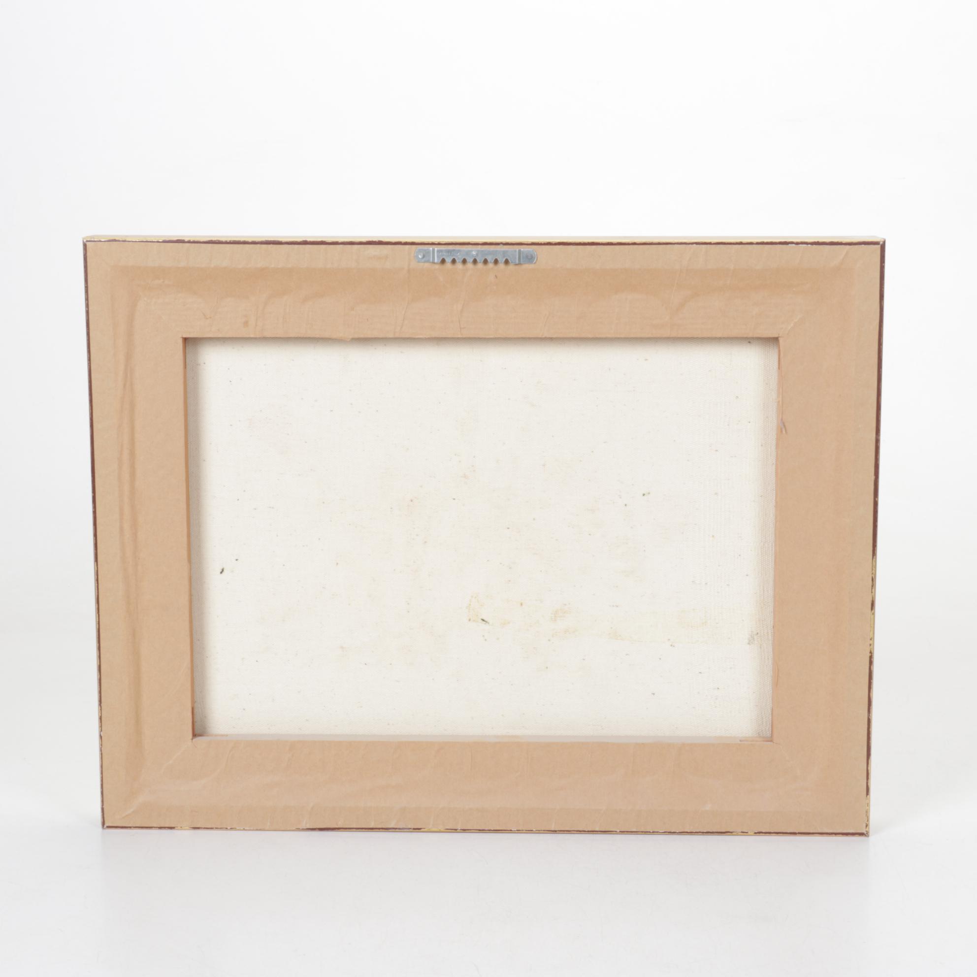 Vaney Floral Still Life Oil Painting, Late 20th Century