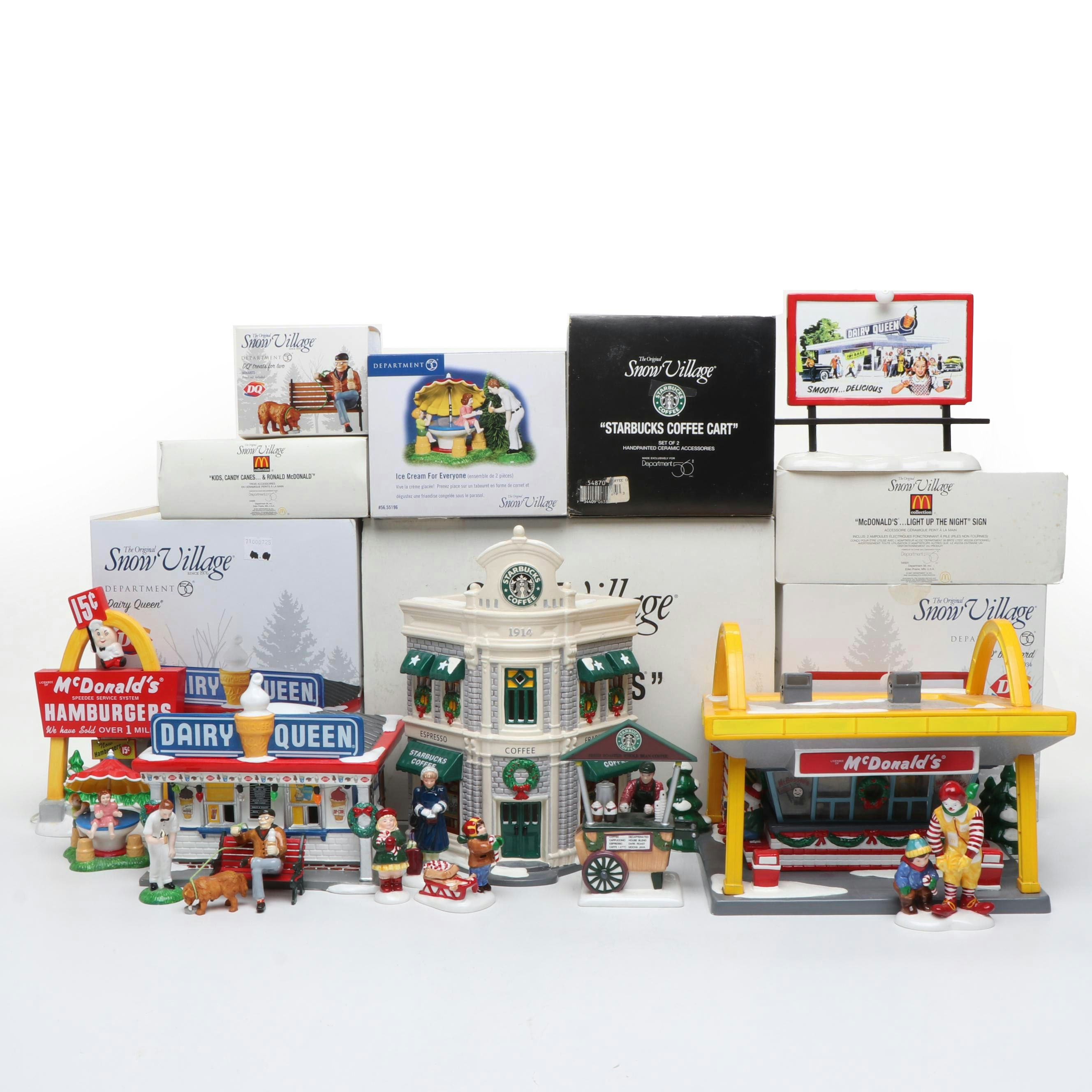 Department 56 "Snow Village" Ceramic Buildings and Accessories