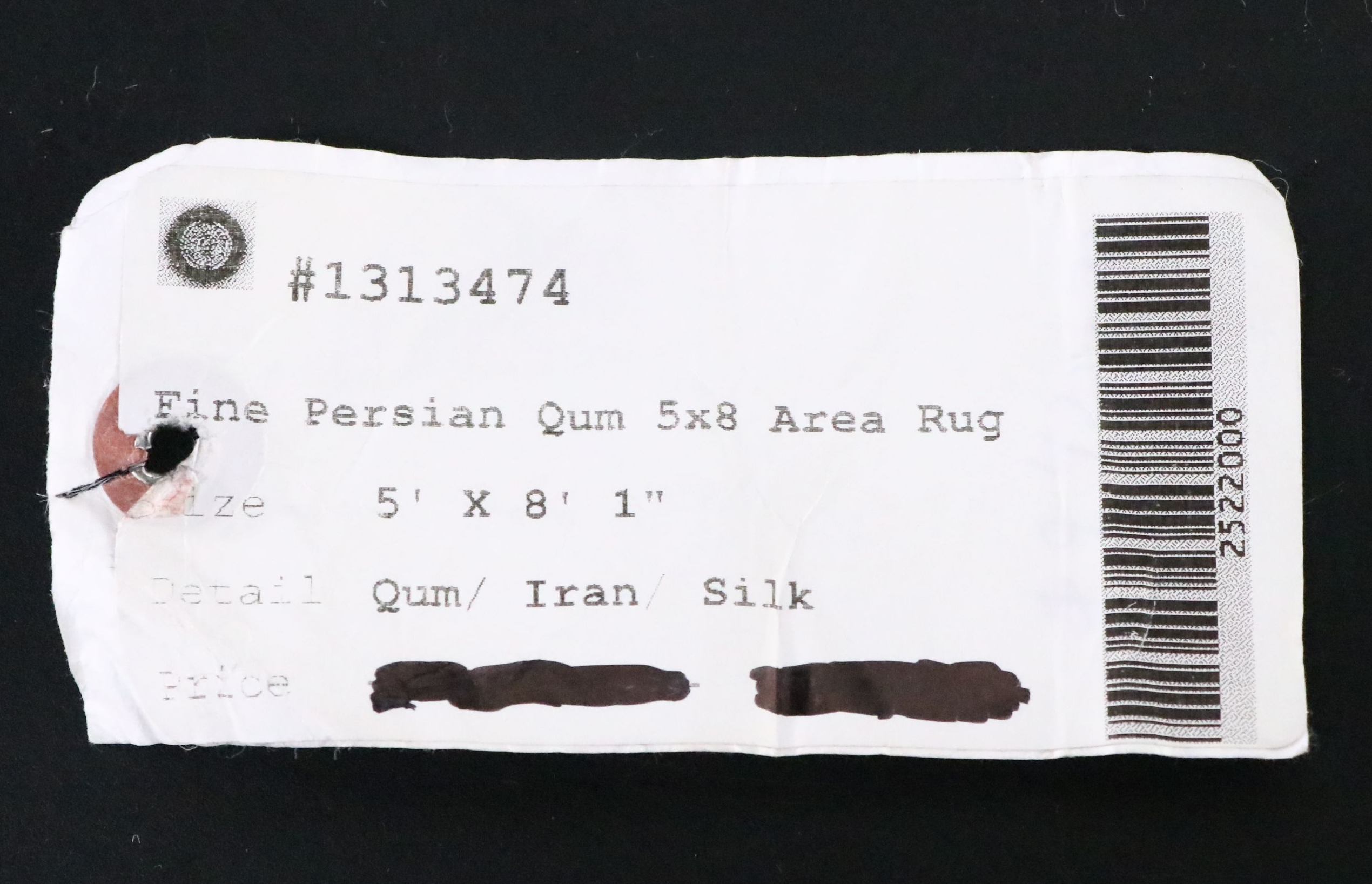 5'1 x 8'7 Hand-Knotted Signed Persian Qom Silk Area Rug