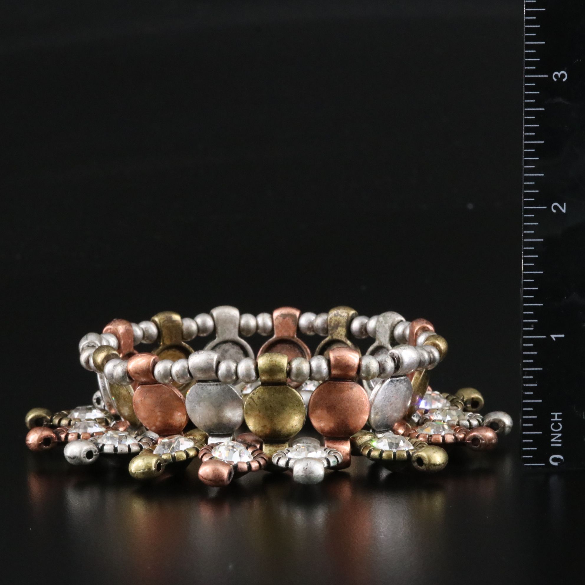 Expandable Bead and Rhinestone Bracelets