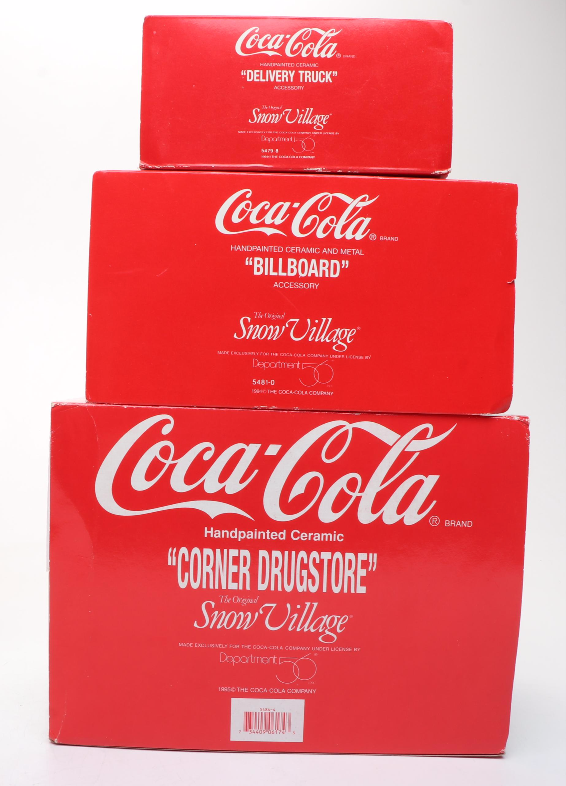 Department 56 "Snow Village" Coca-Cola Series Buildings and Accessories