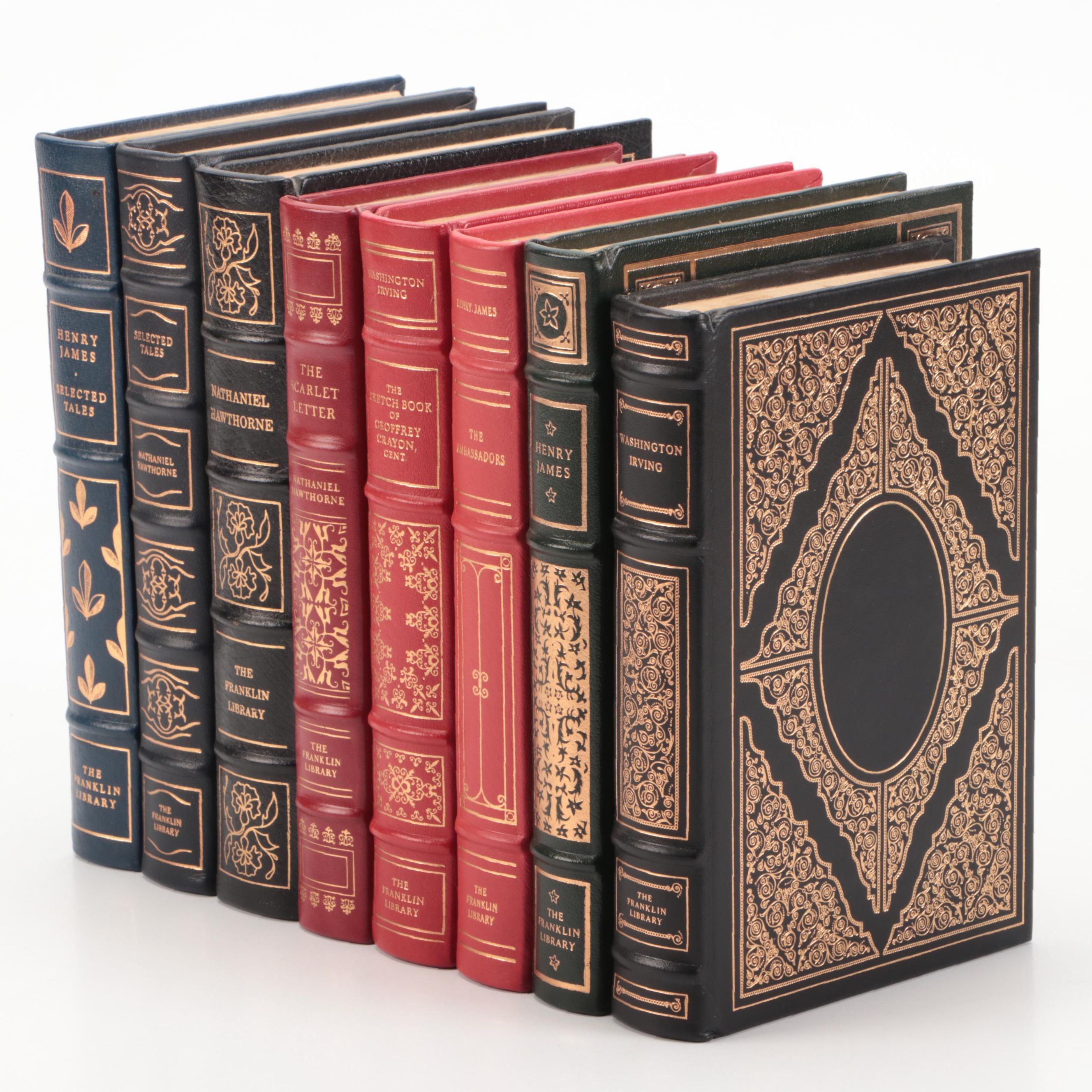 Franklin Library Nathaniel Hawthorne, Henry James, and Washington Irving Books