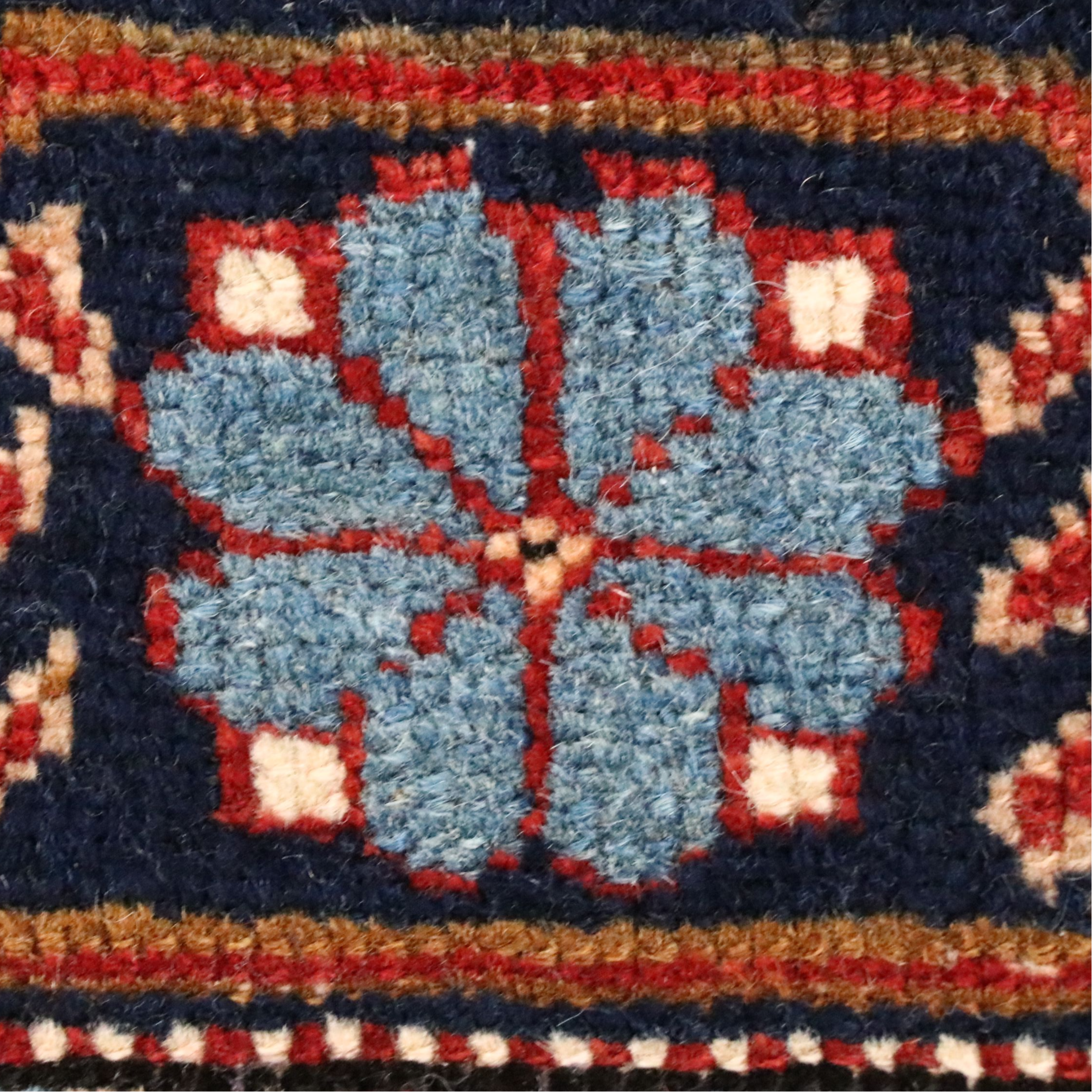 4'10 x 7'4 Hand-Knotted Caucasian Kazak Area Rug