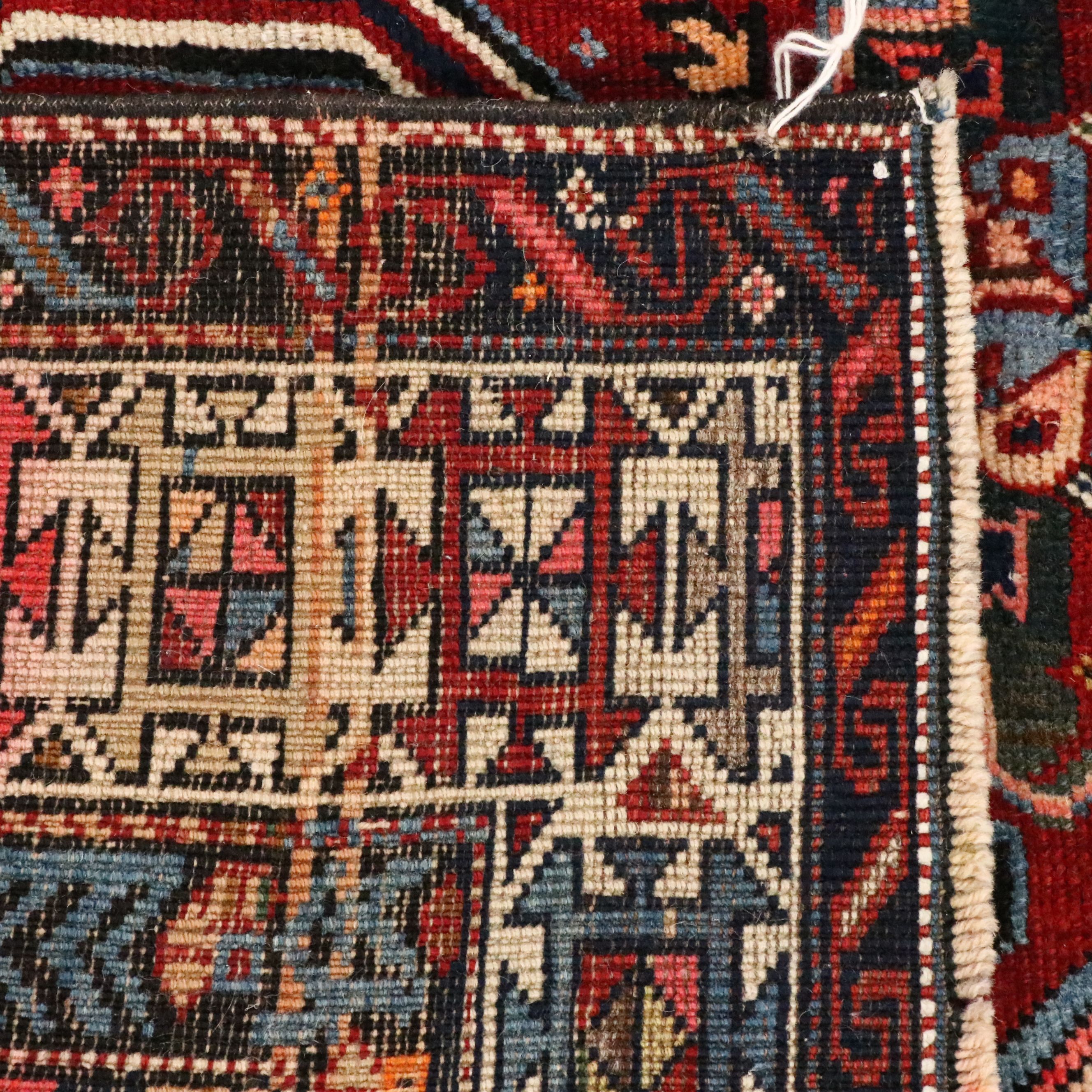 4'10 x 7'4 Hand-Knotted Caucasian Kazak Area Rug