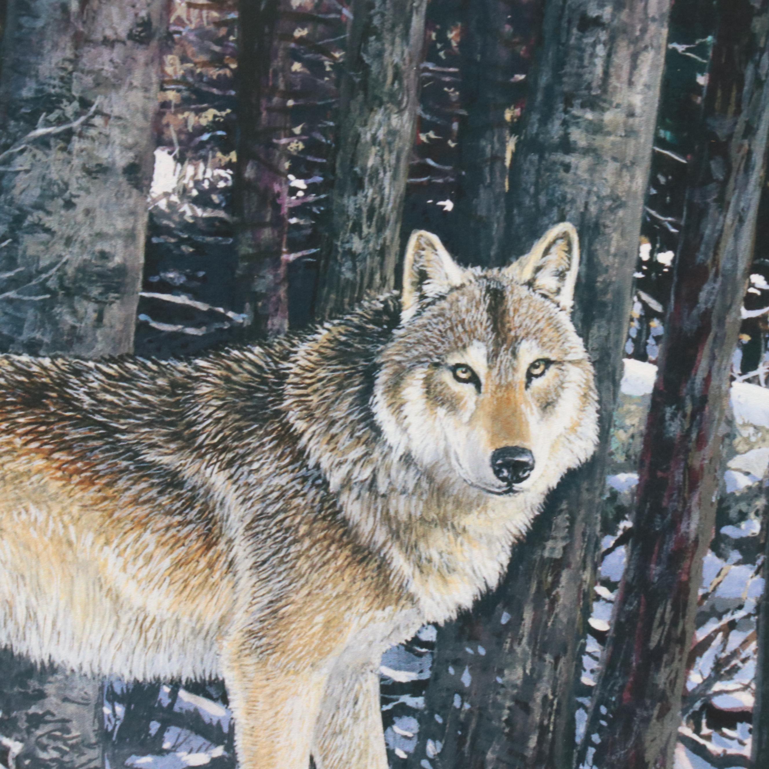 James Kevin Torline Giclée "Winter Wolves," 2006