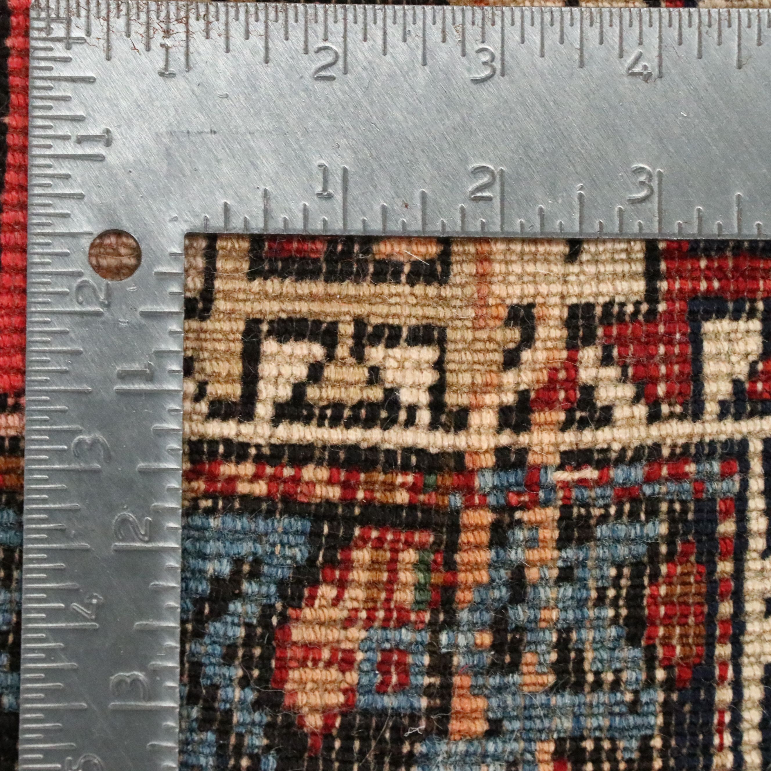 4'10 x 7'4 Hand-Knotted Caucasian Kazak Area Rug