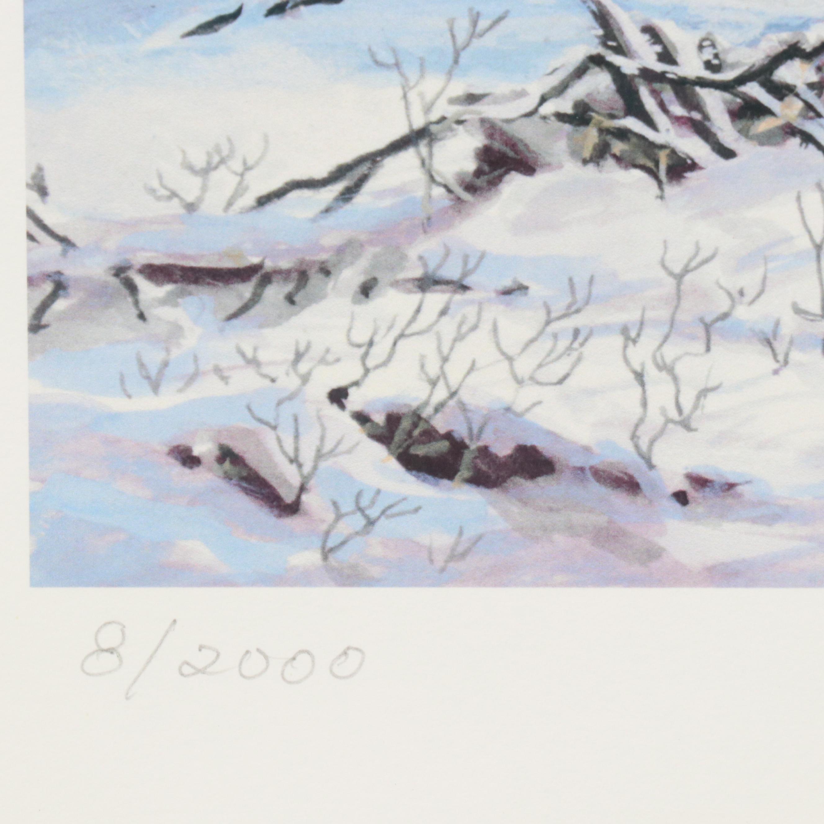 James Kevin Torline Giclée "Winter Wolves," 2006