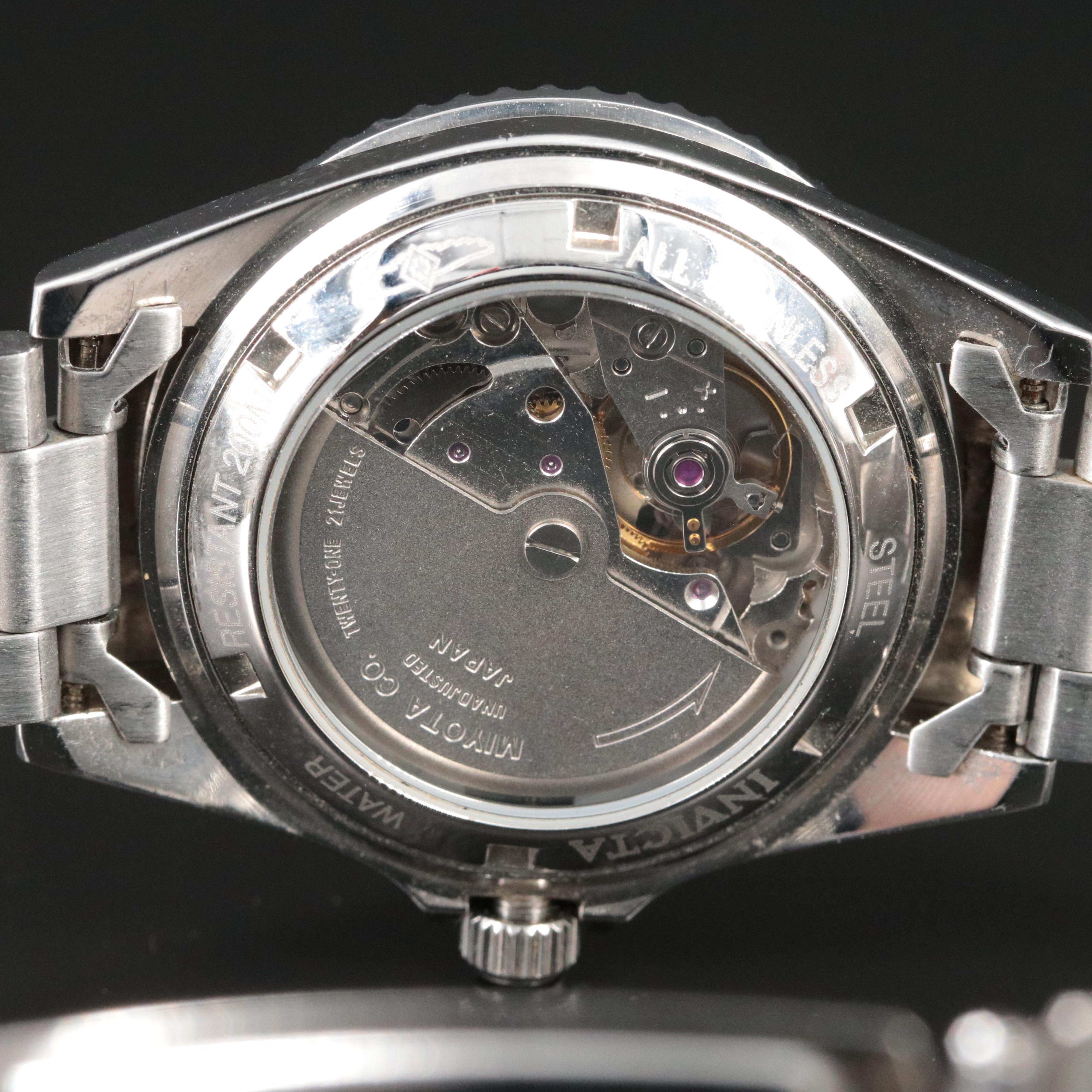 Invicta Mother-of-Pearl Dial Stainless Steel Professional 200 Meters Watch