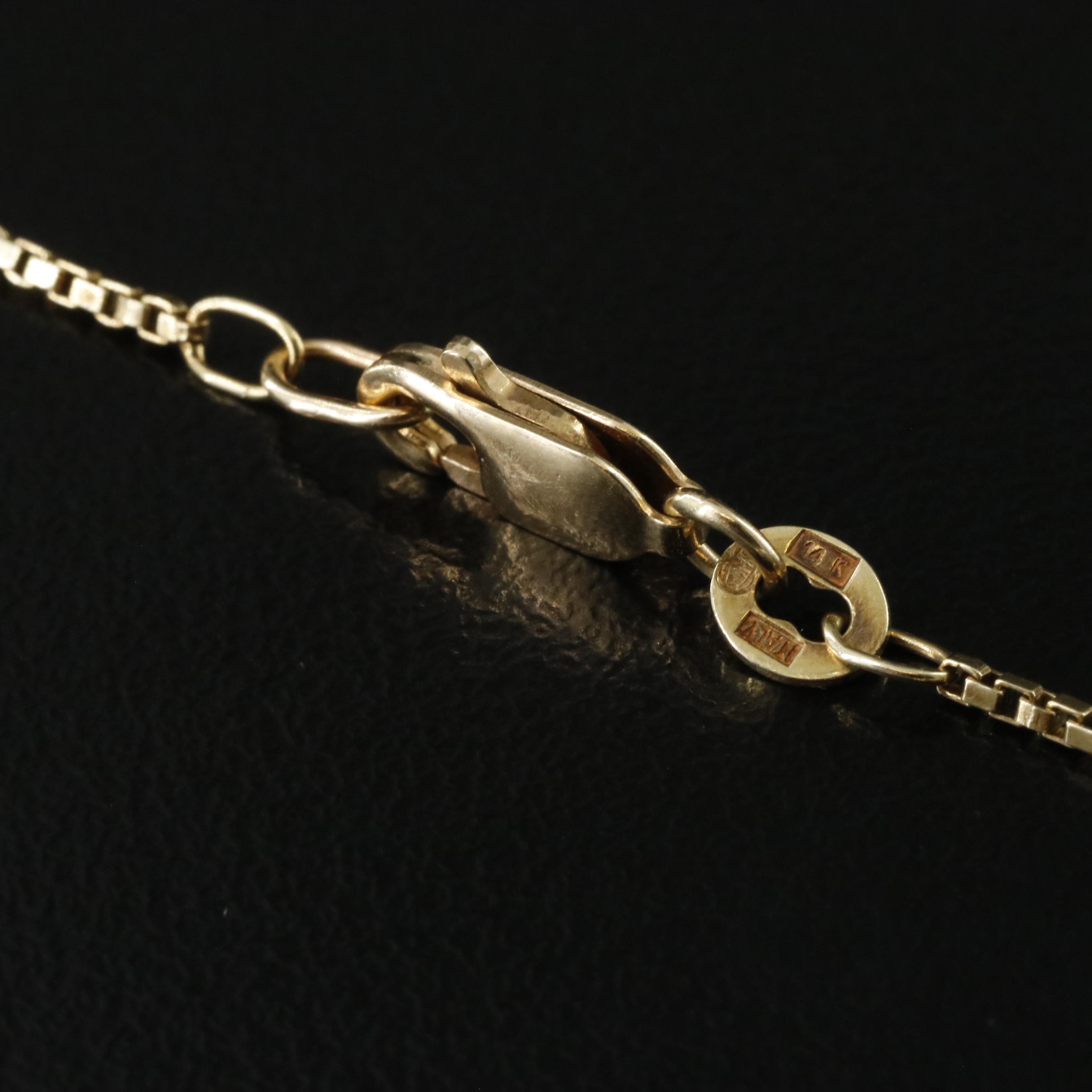 14K 0.35 CT Diamond Solitaire Pendant Necklace