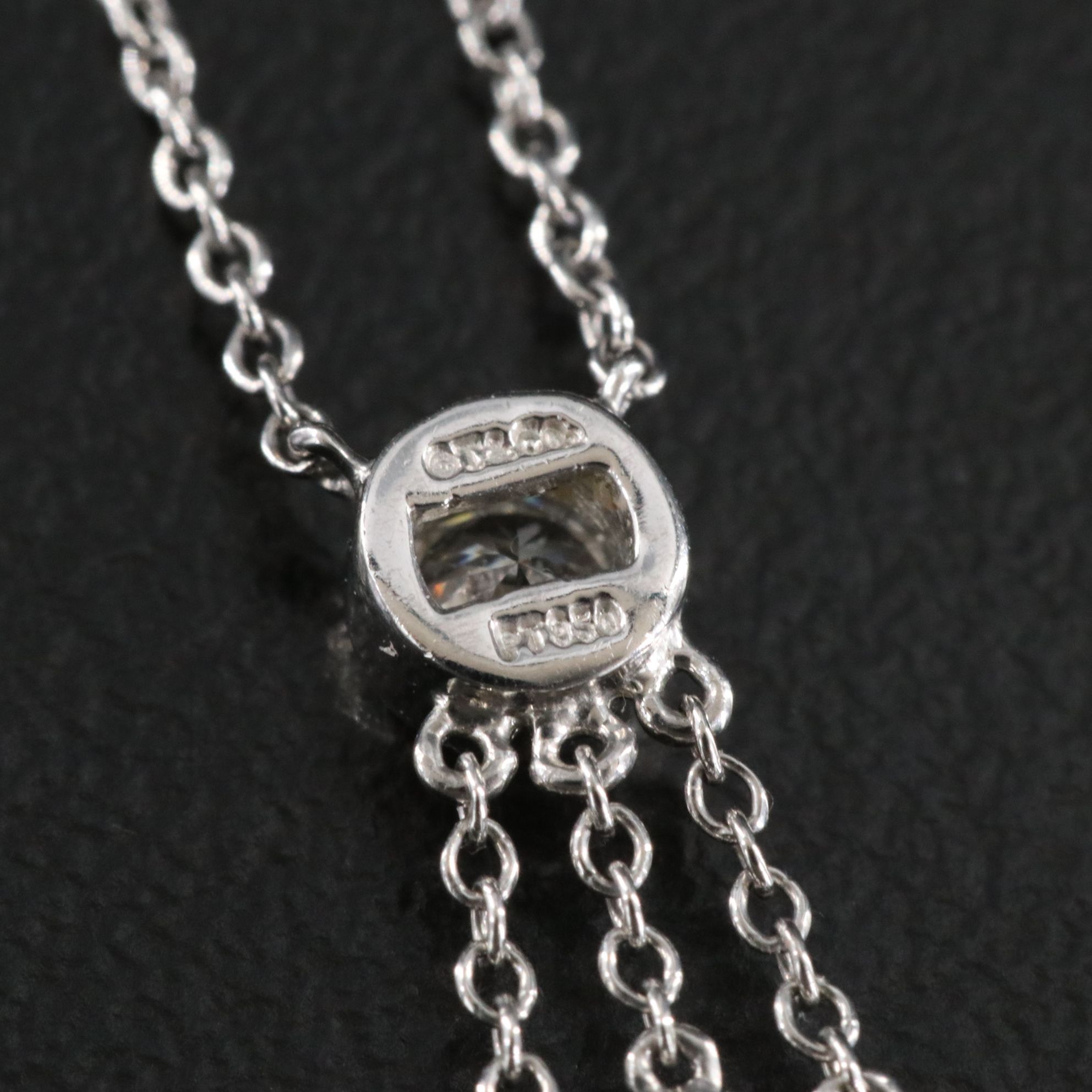 Tiffany & Co. Platinum 0.72 CTW Diamond Lavalier Necklace