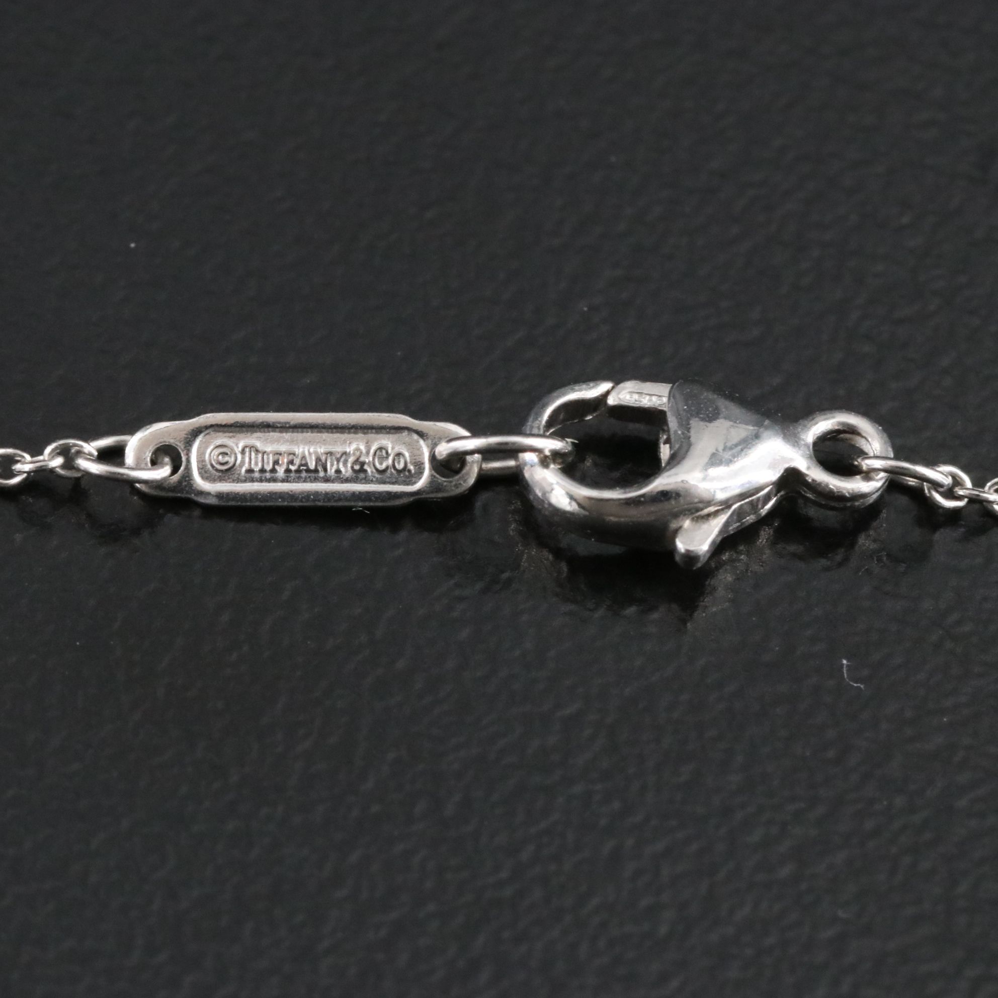 Tiffany & Co. Platinum 0.72 CTW Diamond Lavalier Necklace