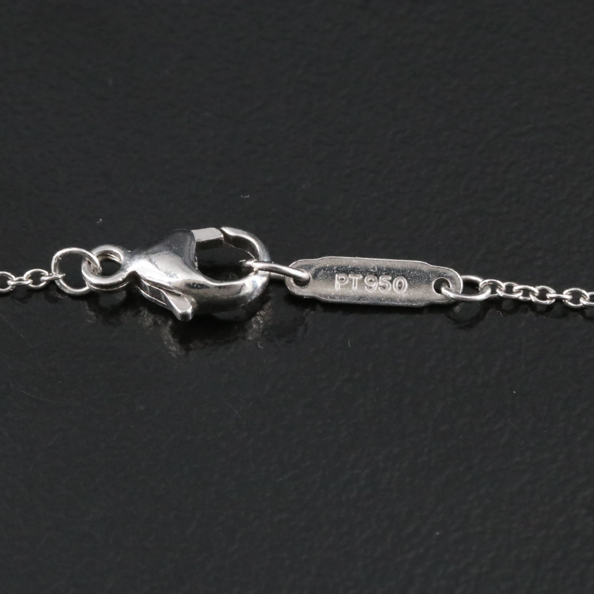 Tiffany & Co. Platinum 0.72 CTW Diamond Lavalier Necklace