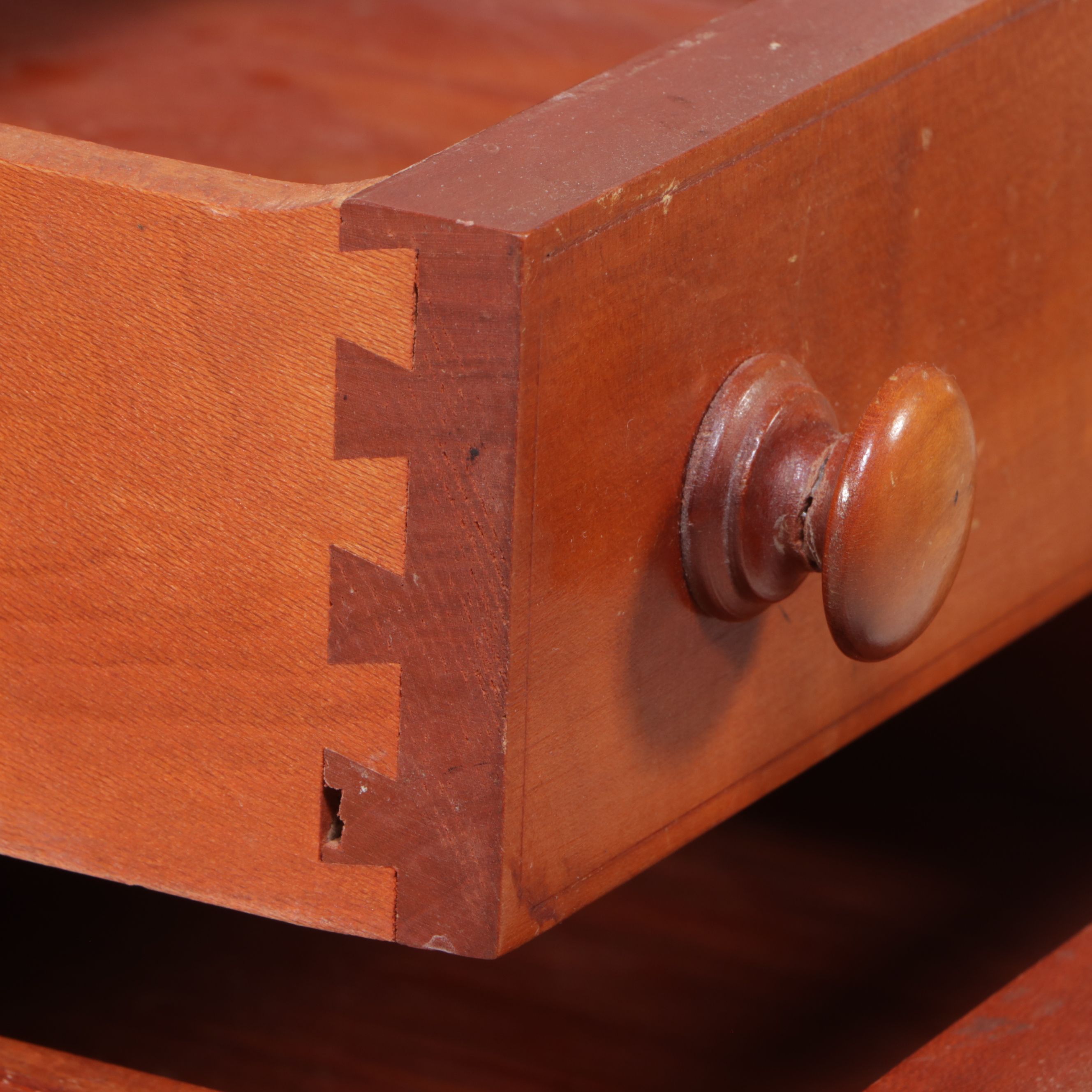 Pair of Early American Style Cherry Pembroke Tables, Early 20th Century