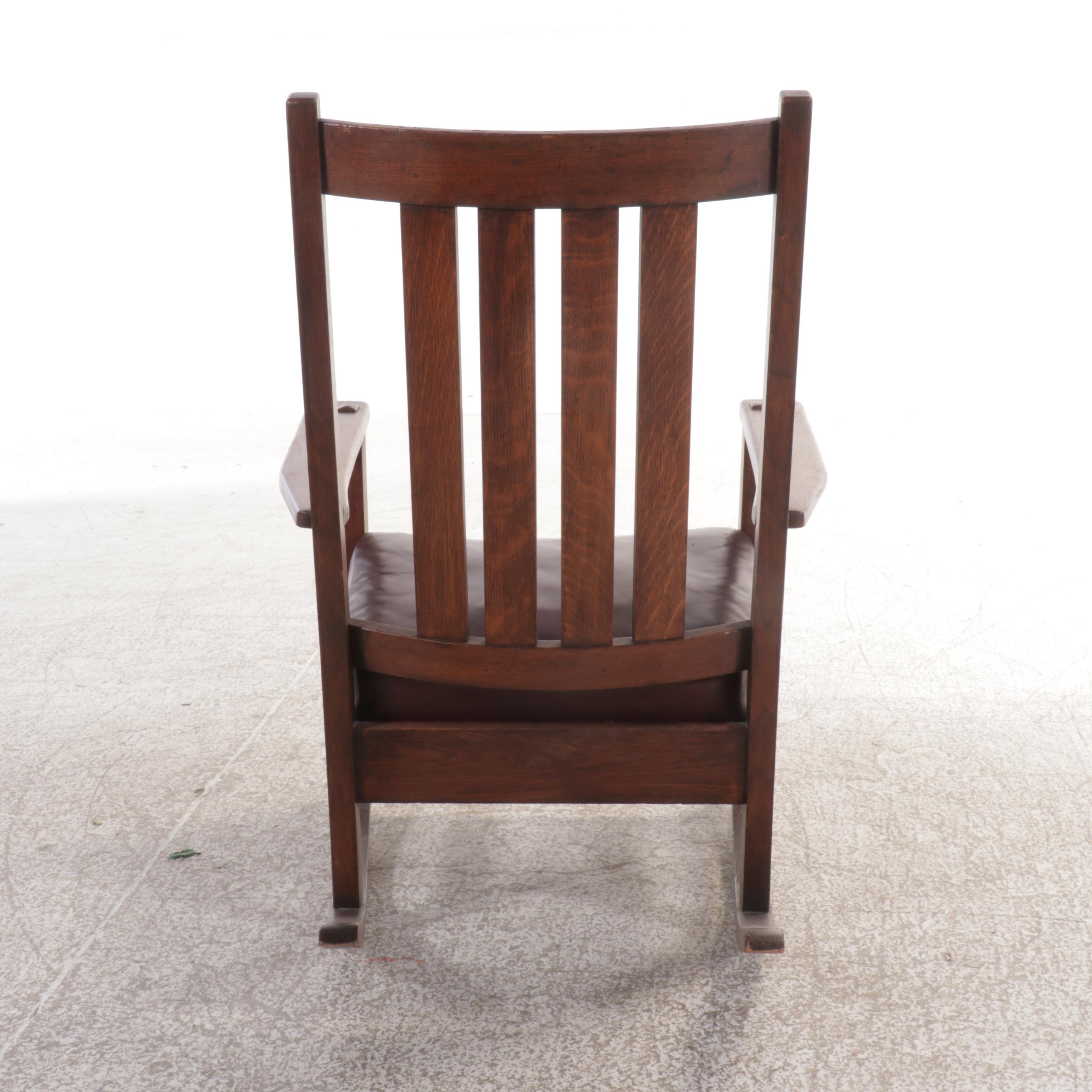 J.M. Young & Sons, Camden, New York Arts and Crafts Rocker