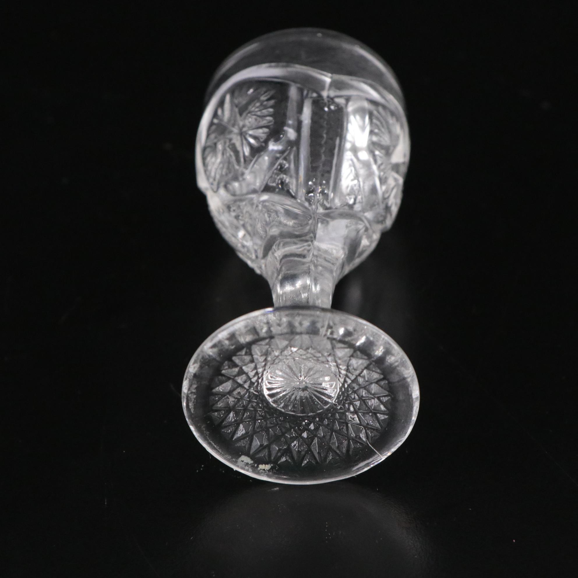 Avon "Cape Cod" Pressed Glass Butter Dish with Crystal Candlesticks and More