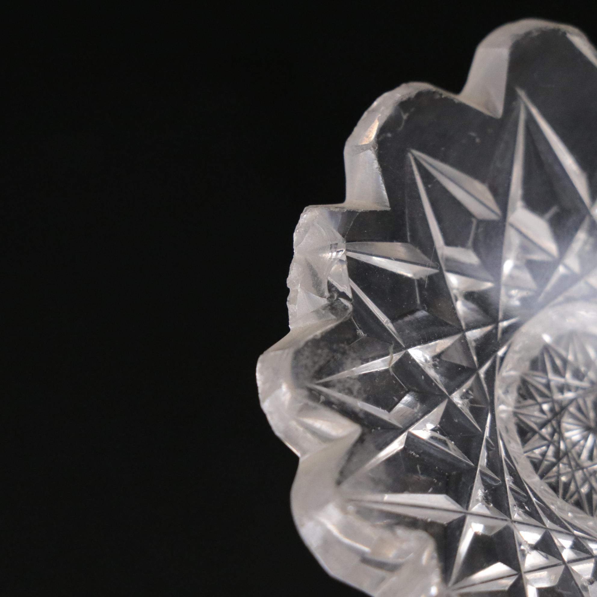 Avon "Cape Cod" Pressed Glass Butter Dish with Crystal Candlesticks and More