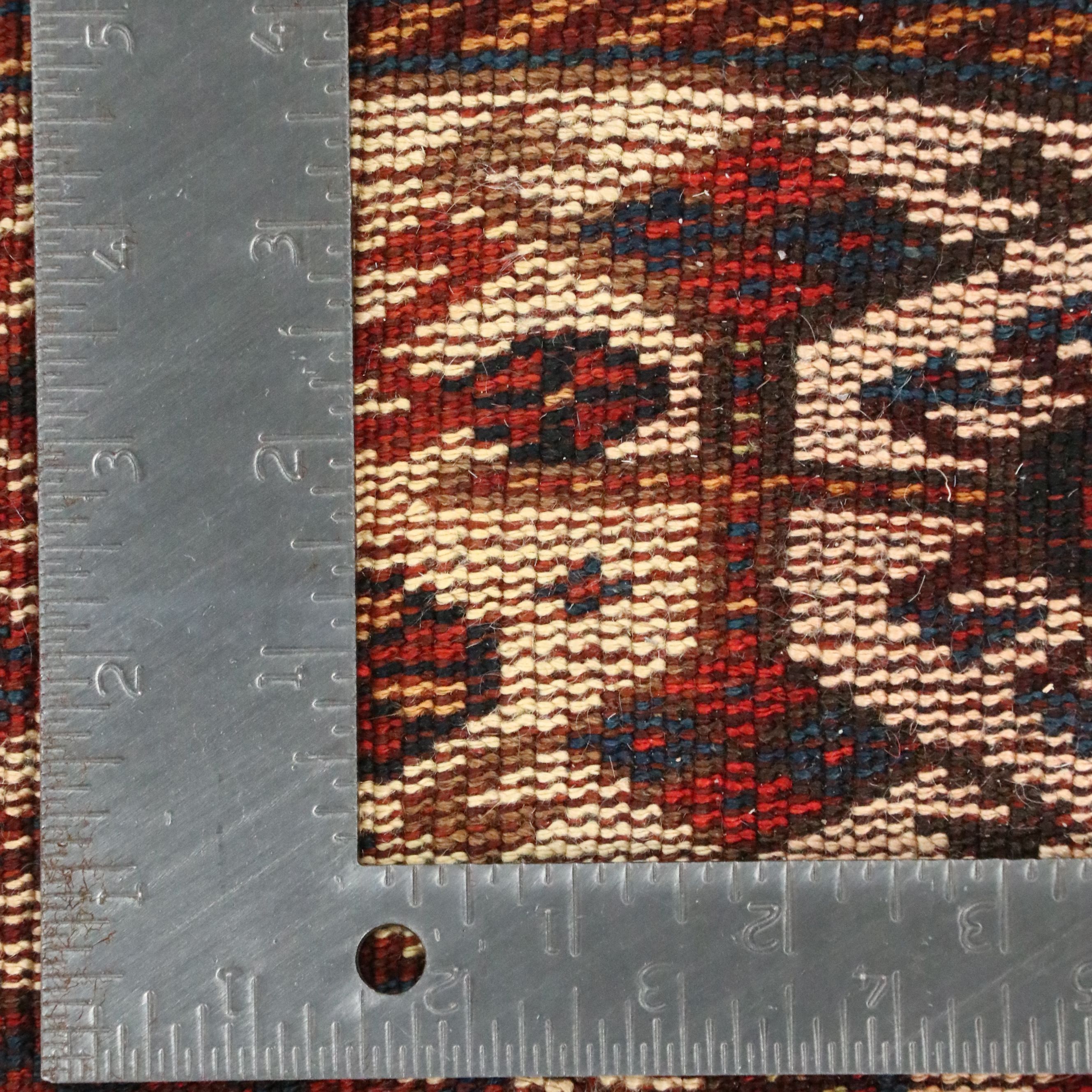 4'11 x 9'3 Hand-Knotted Persian QashqaI Area Rug