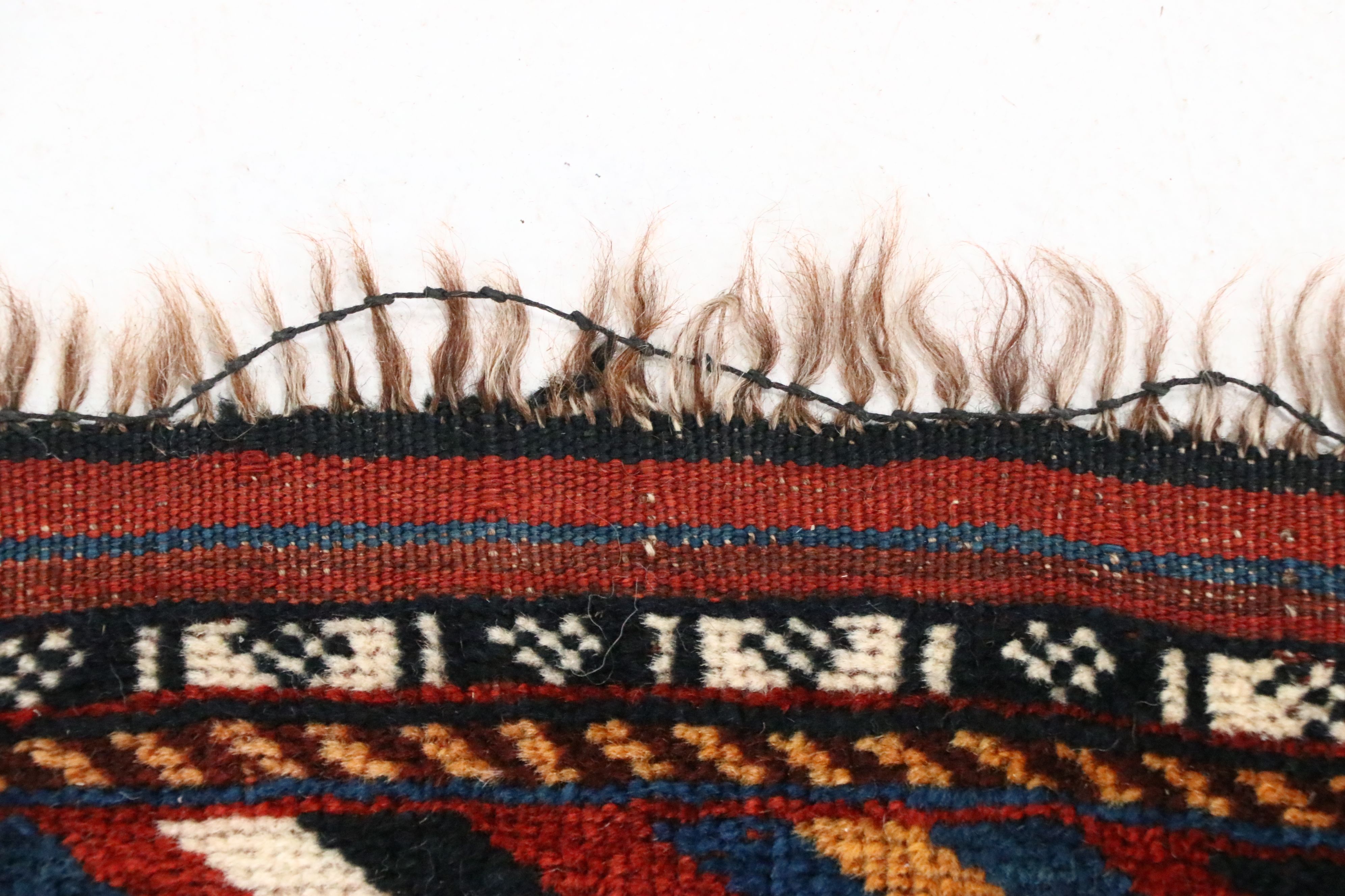 4'11 x 9'3 Hand-Knotted Persian QashqaI Area Rug