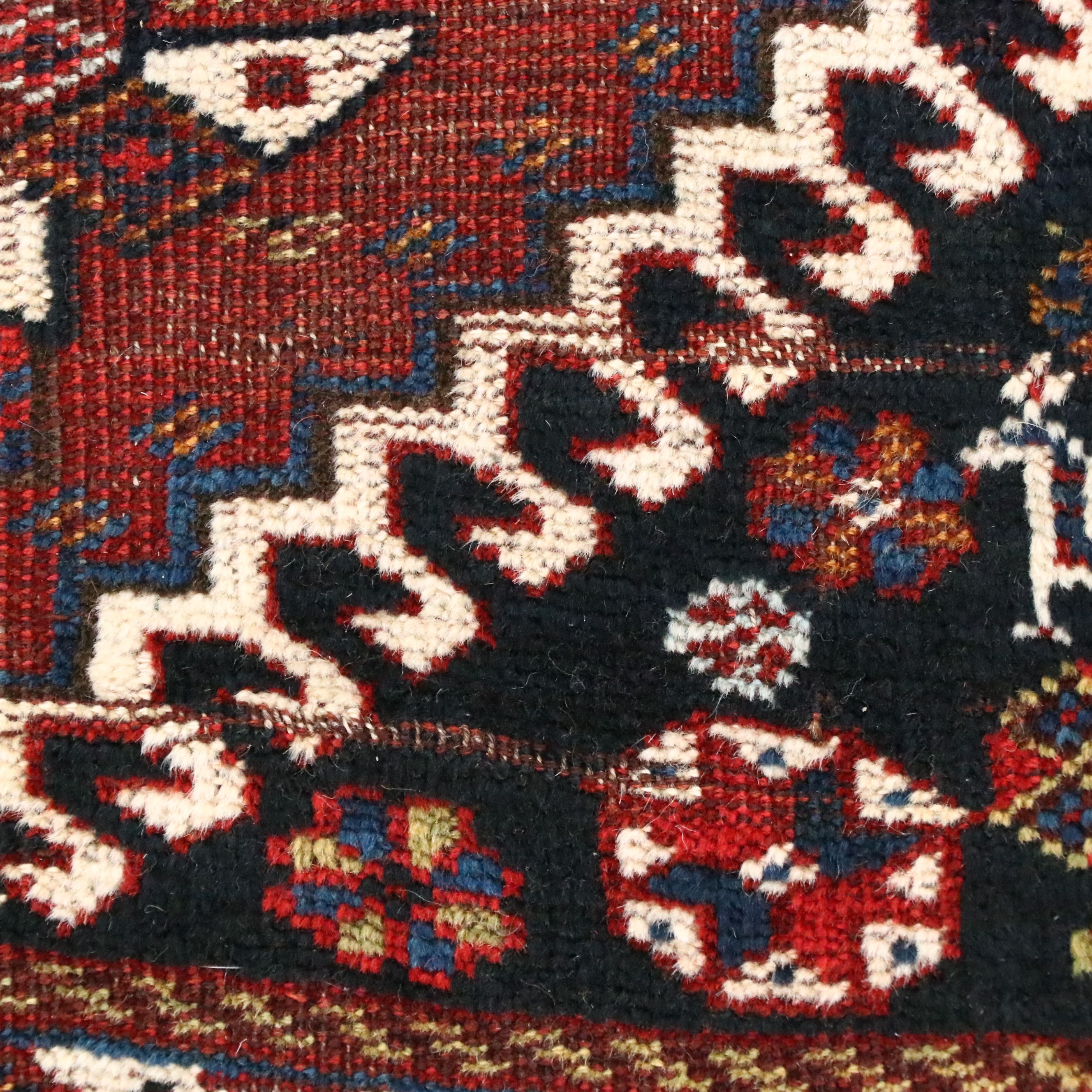 4'11 x 9'3 Hand-Knotted Persian QashqaI Area Rug