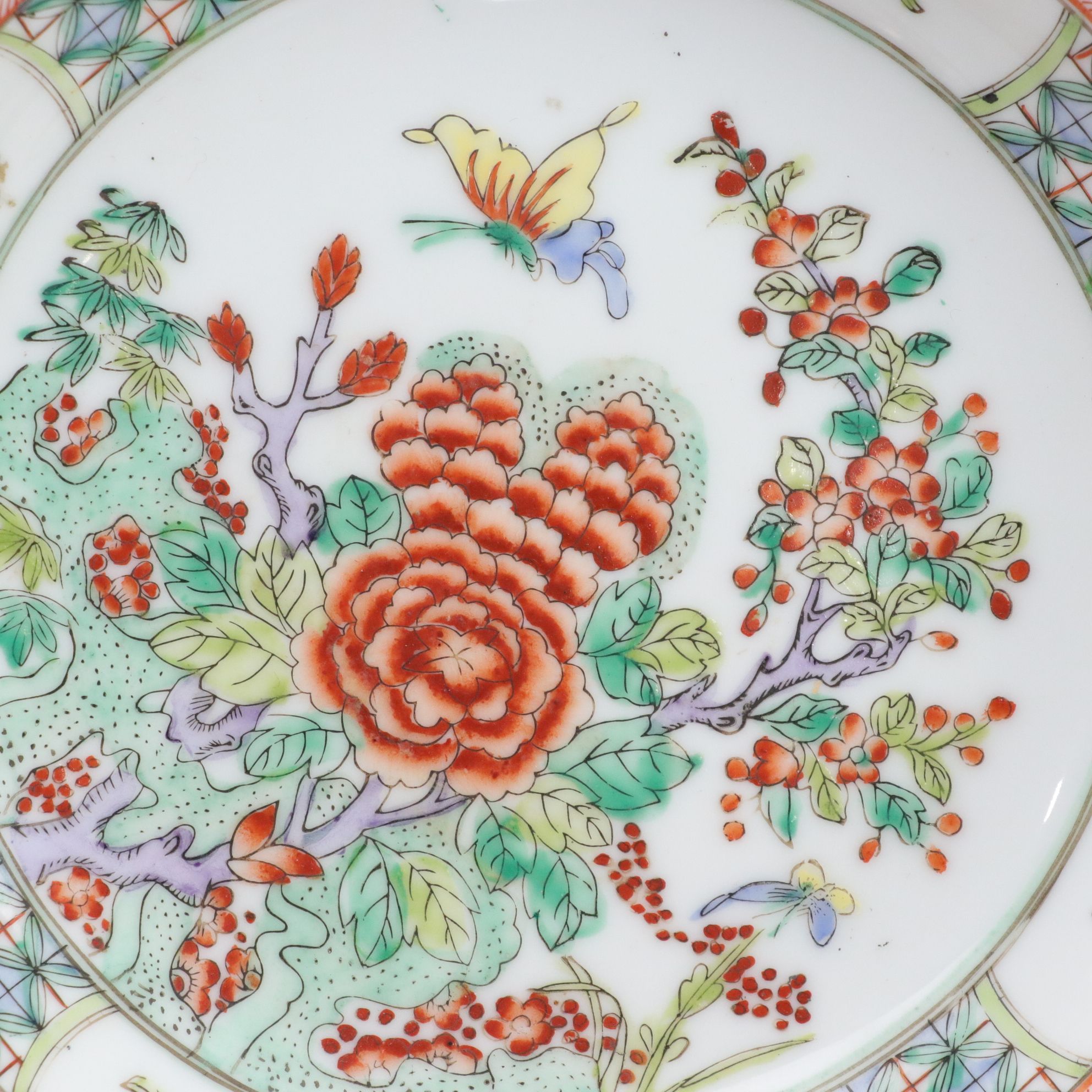 Japanese Lusterware Plates, Cream & Sugar with Other Dishware