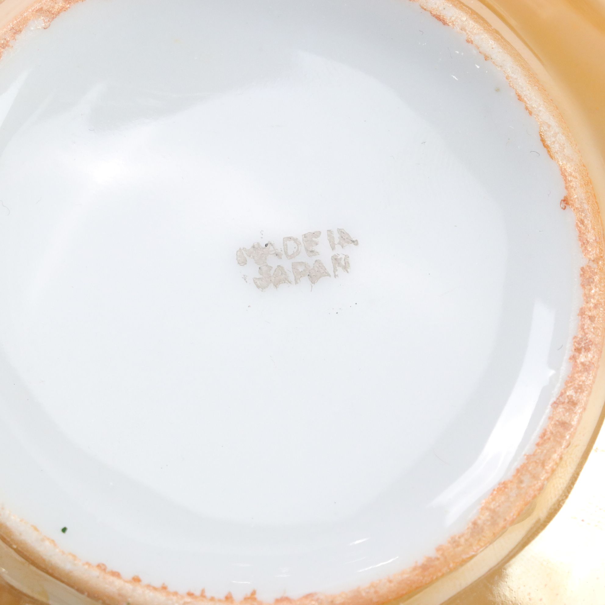 Japanese Lusterware Plates, Cream & Sugar with Other Dishware