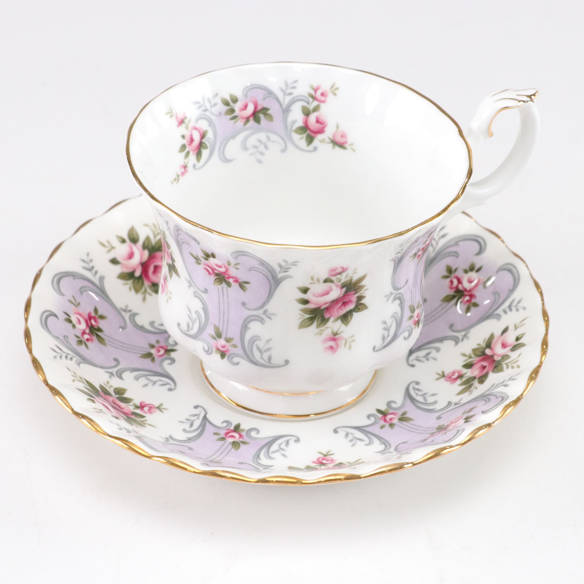 Royal Albert "Love Story Series" Porcelain Teacups, Set of Four