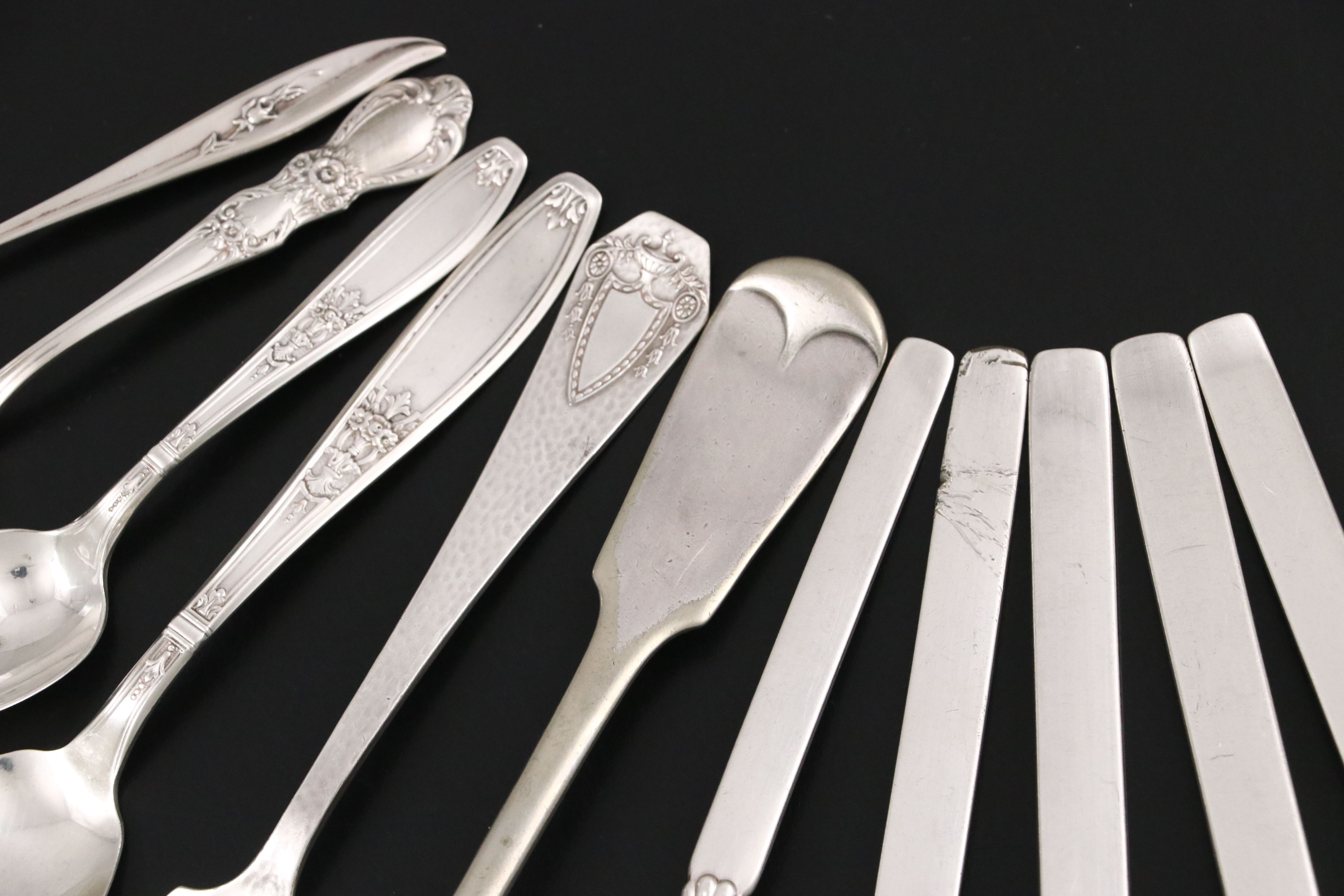 Oneida "Twilight"  and Other Silver Plate Flatware, 20th Century
