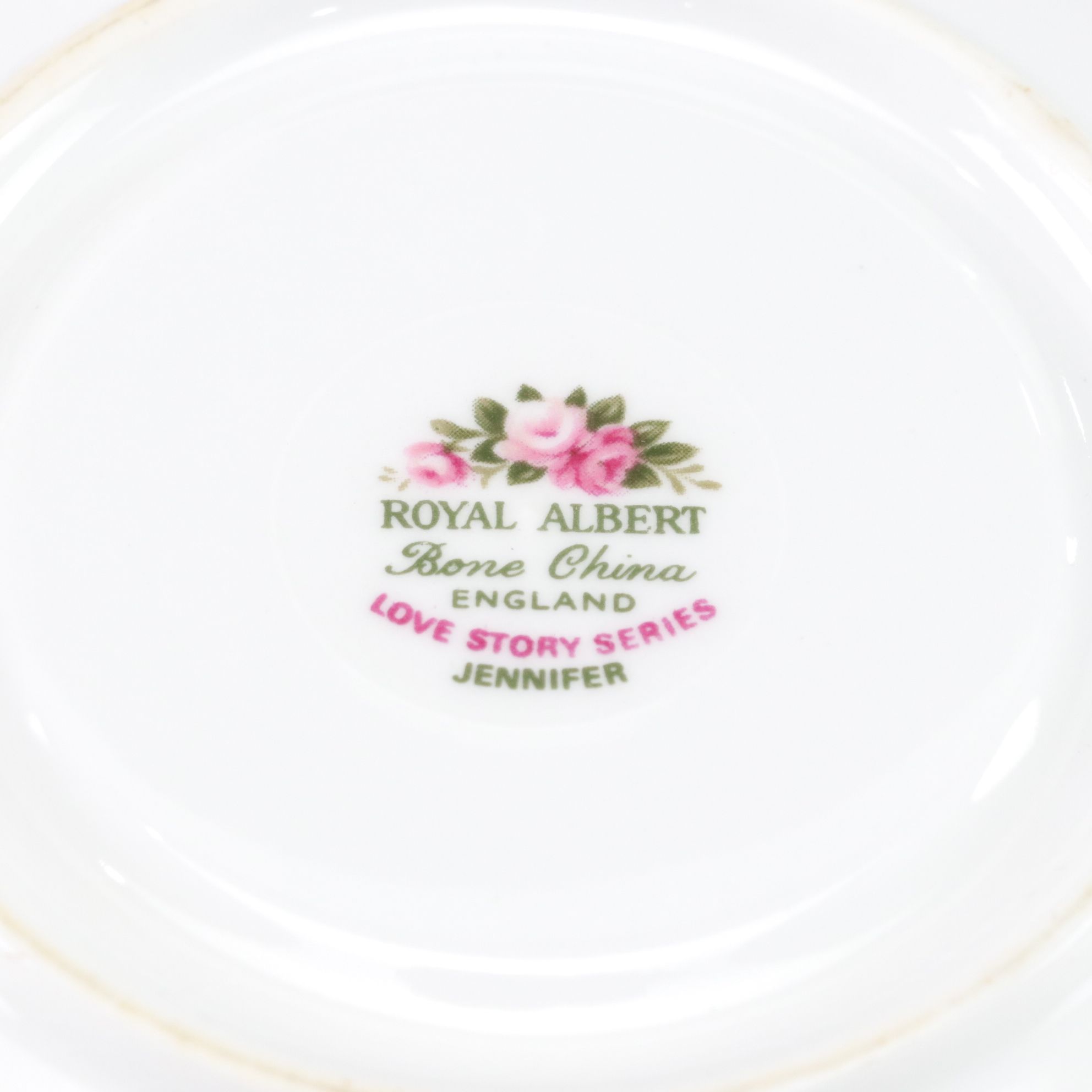 Royal Albert "Love Story Series" Porcelain Teacups, Set of Four