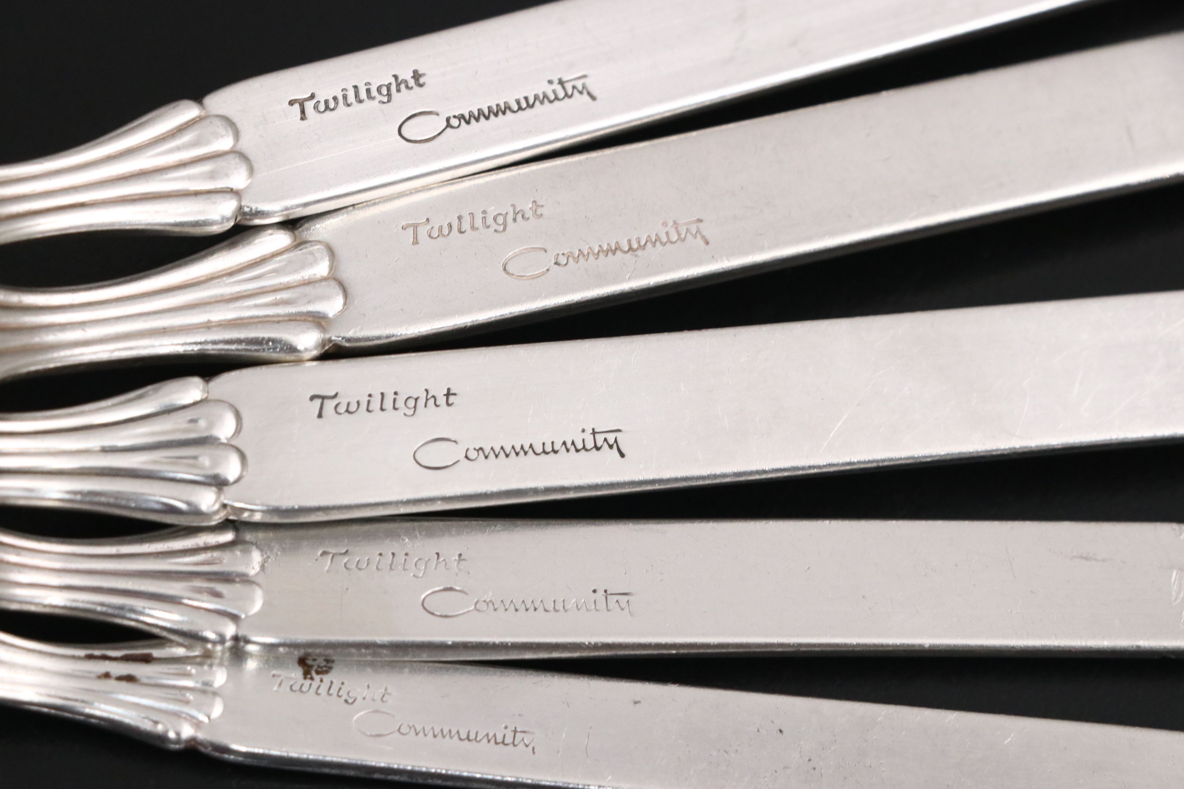 Oneida "Twilight"  and Other Silver Plate Flatware, 20th Century