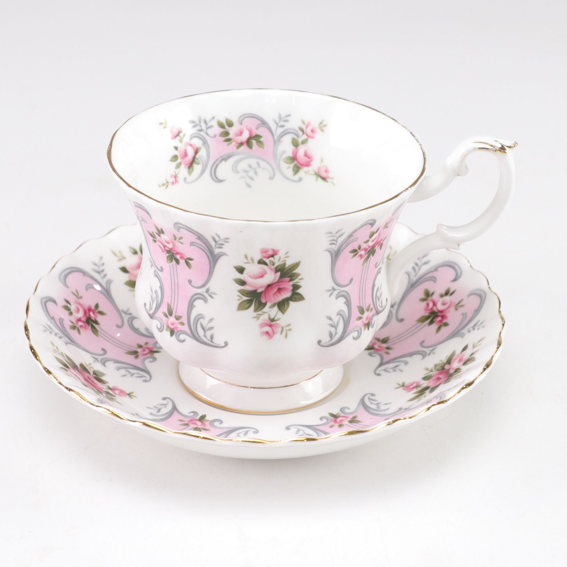 Royal Albert "Love Story Series" Porcelain Teacups, Set of Four