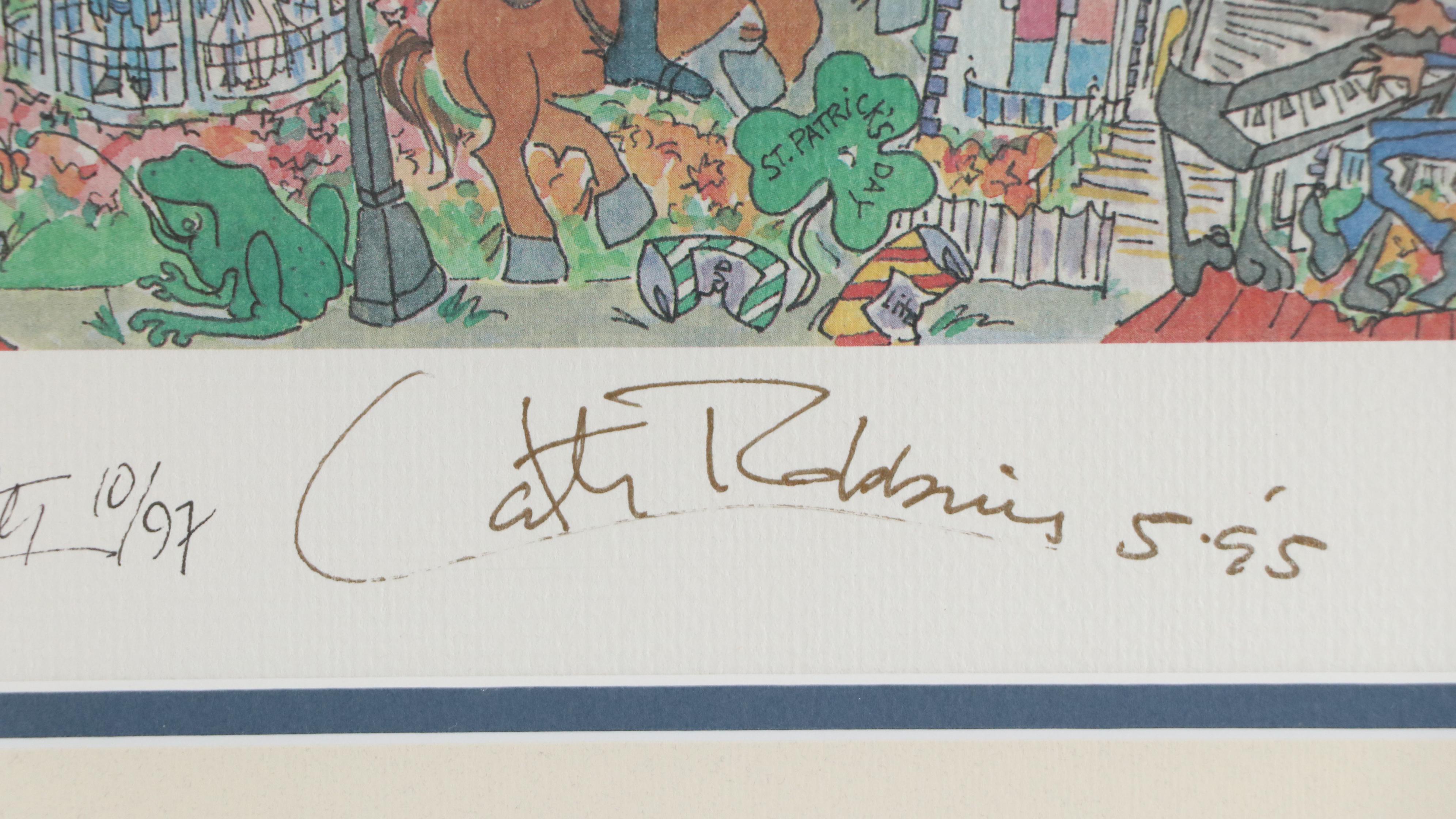 Cityscape Offset Lithograph "Savannah - 'The Beautiful Lady'," 1995