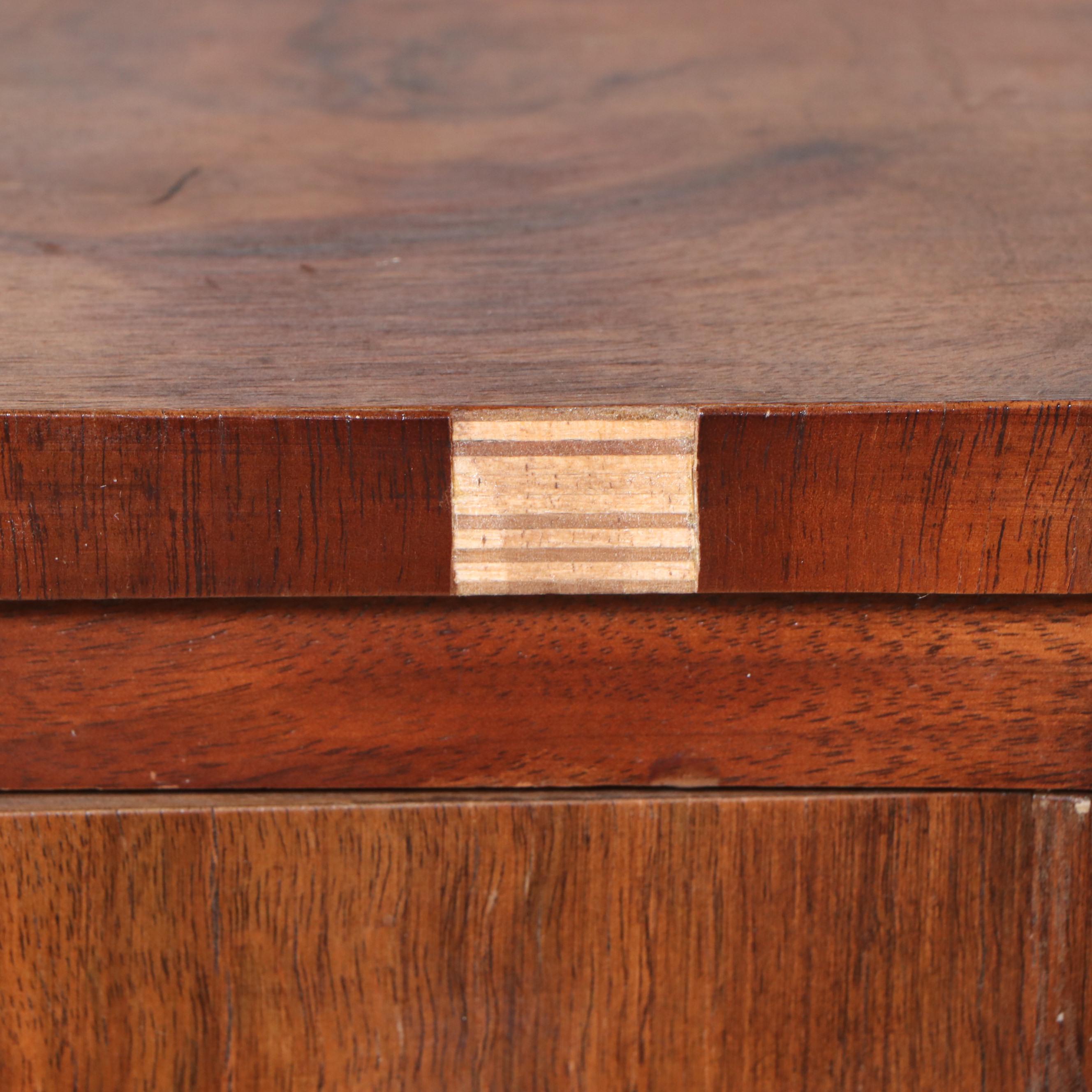 Queen Anne Style Burl Wood Tallboy, Early 20th Century