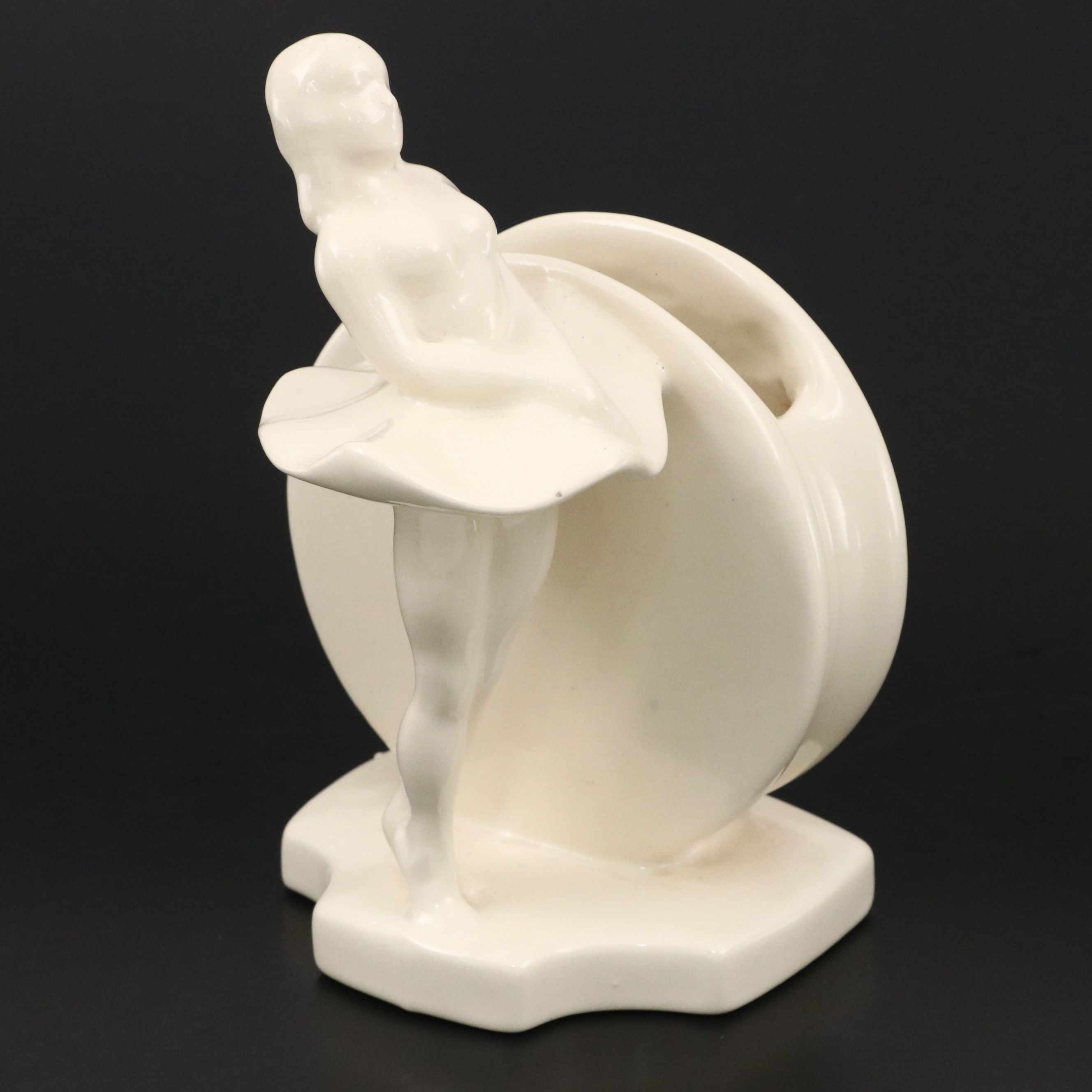 Art Deco Style Ceramic Ballerina Planters