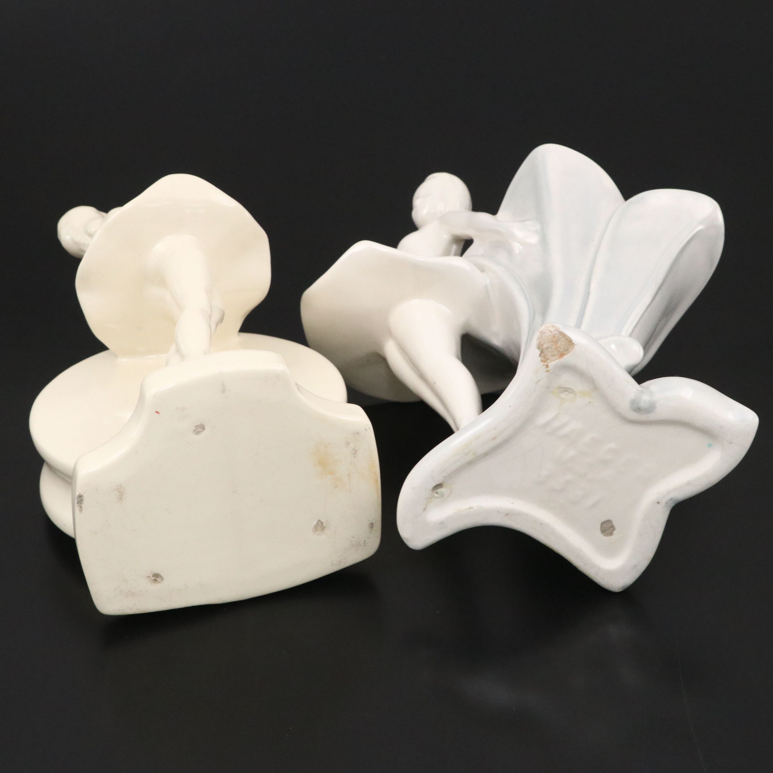 Art Deco Style Ceramic Ballerina Planters