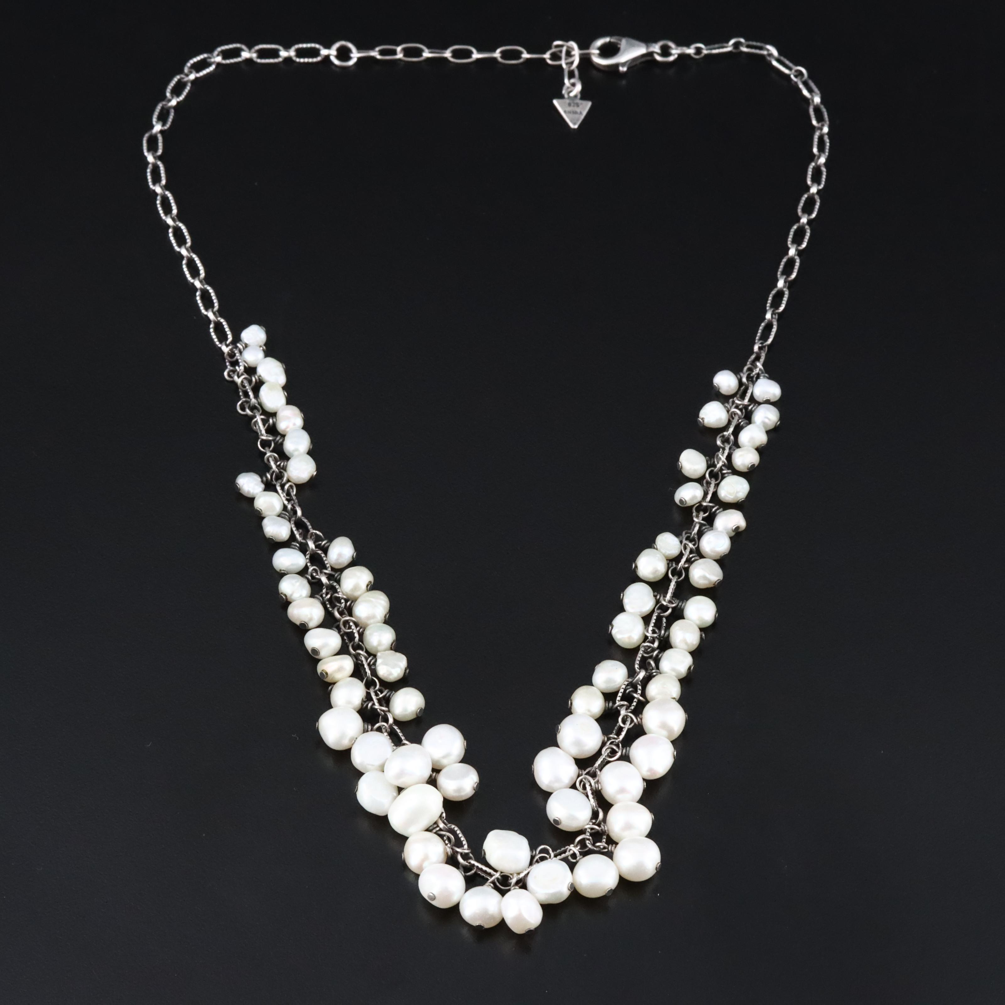 Silpada Sterling Pearl Necklace