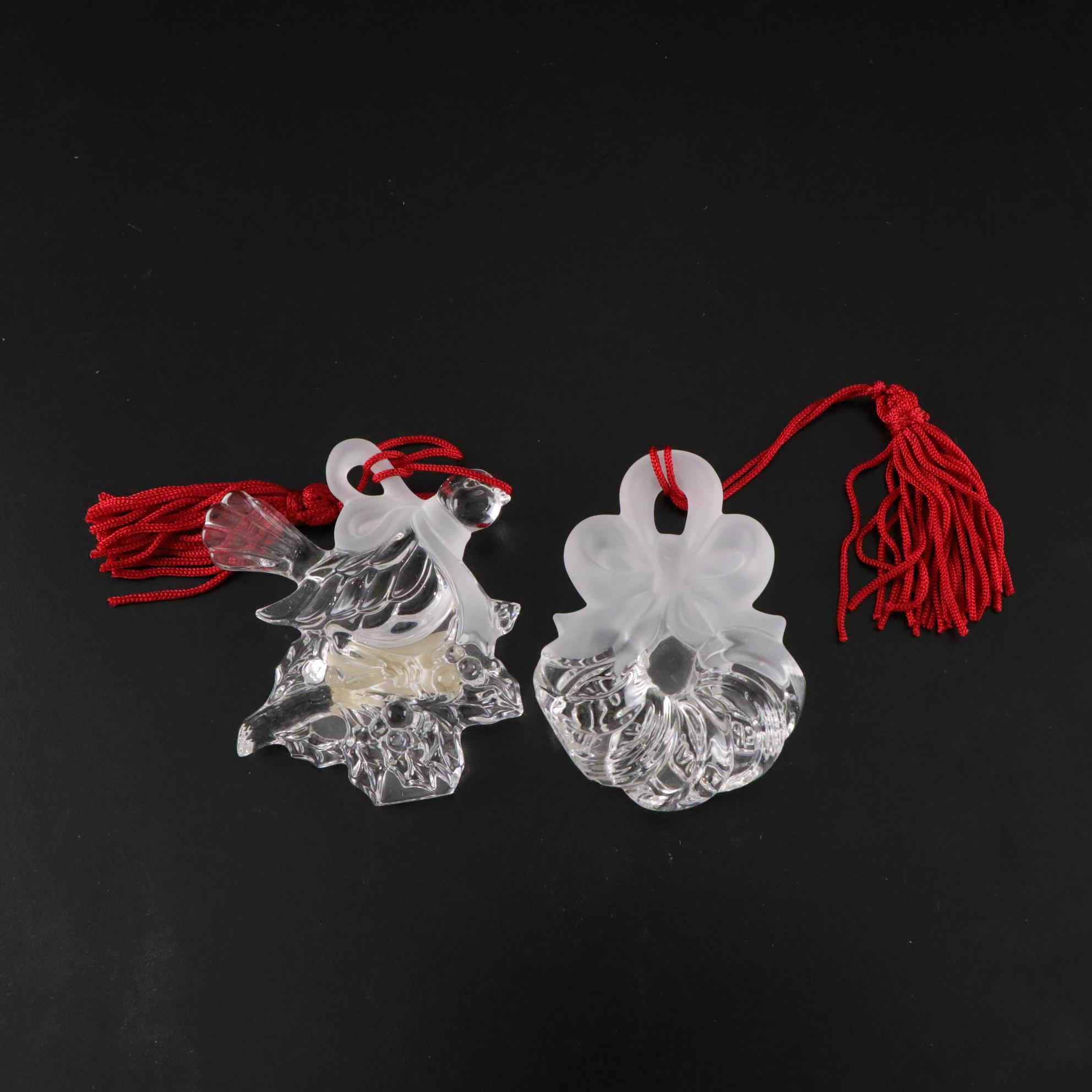 Waterford and Marquis Crystal Christmas Ornaments