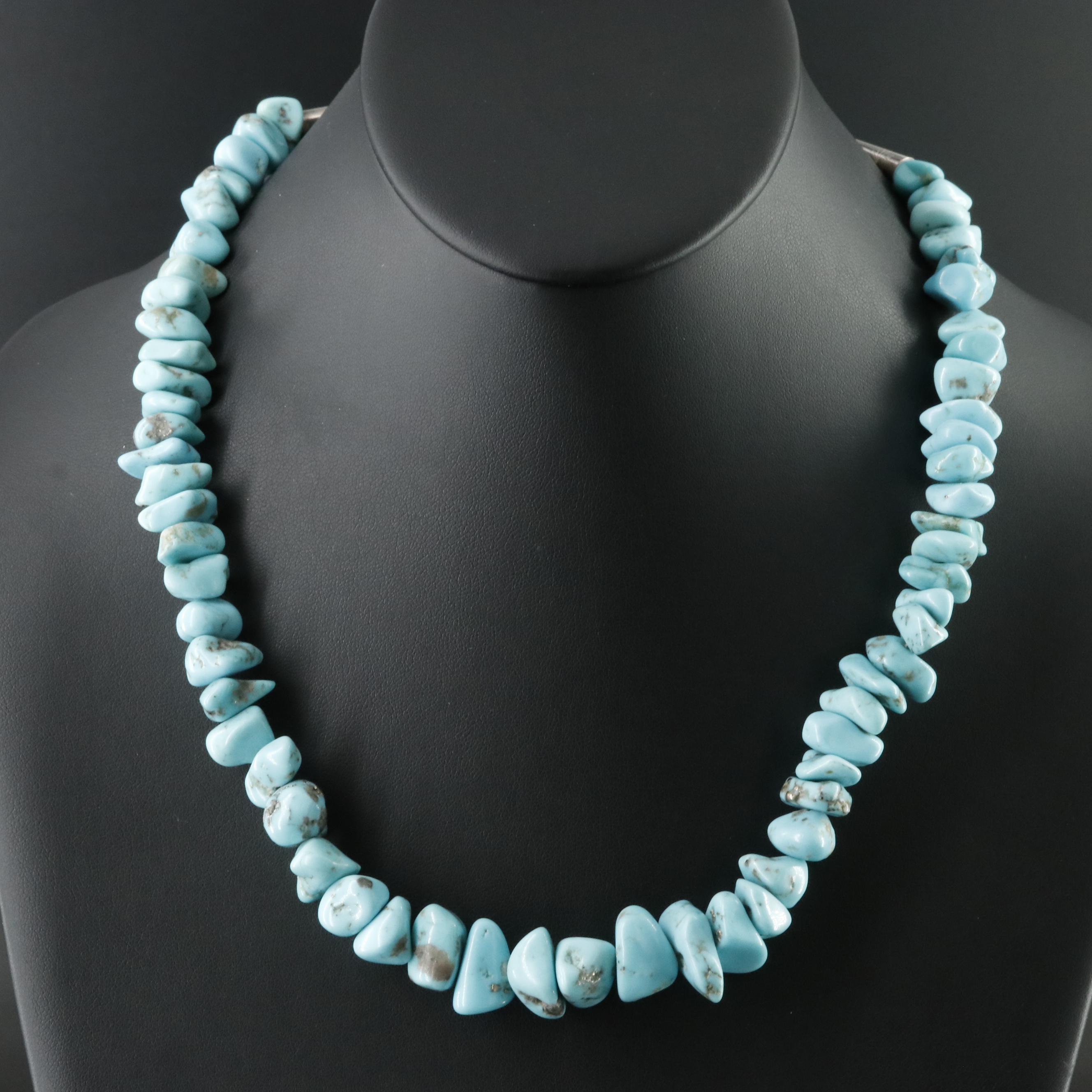 Running Bear Shop Sterling and Turquoise Necklace