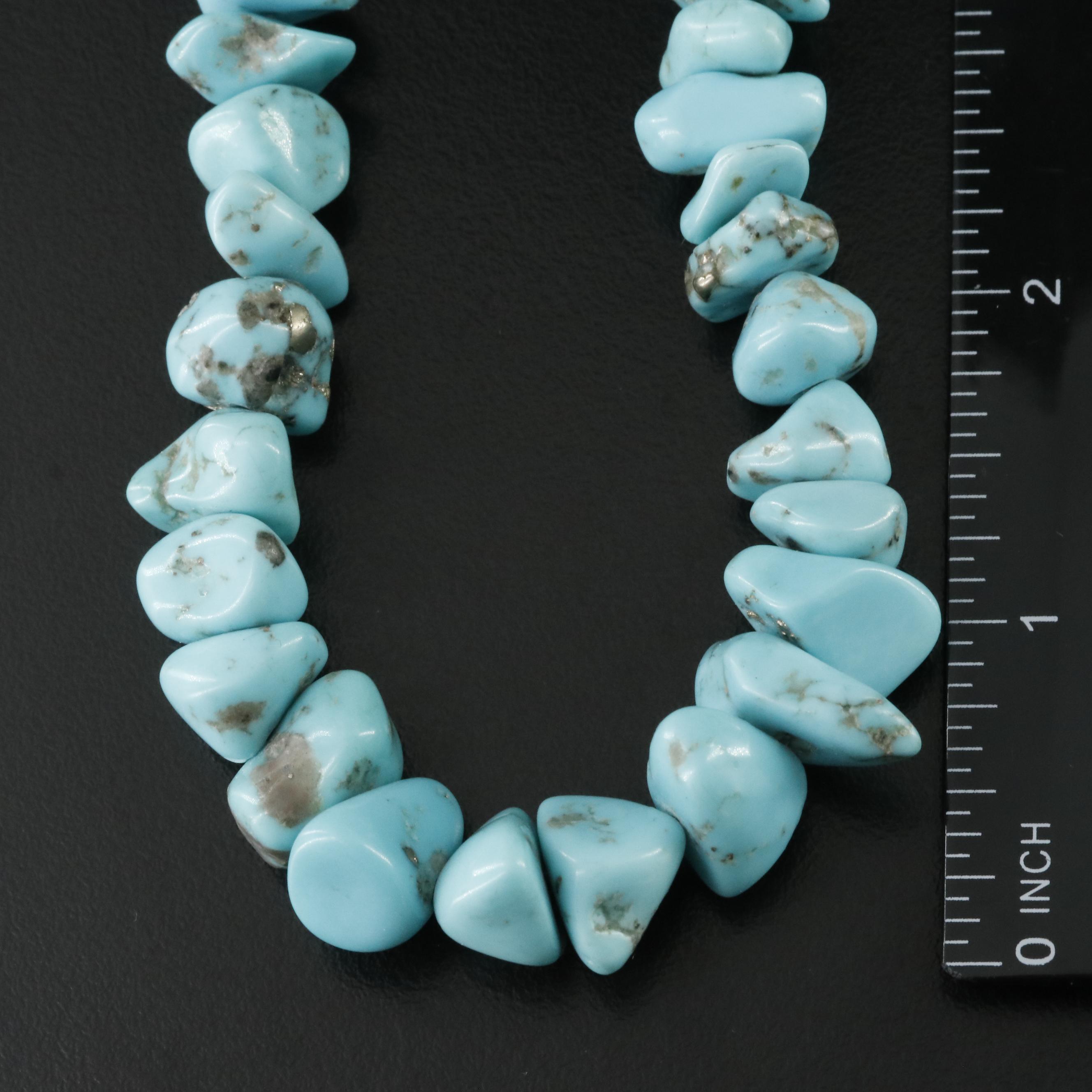 Running Bear Shop Sterling and Turquoise Necklace