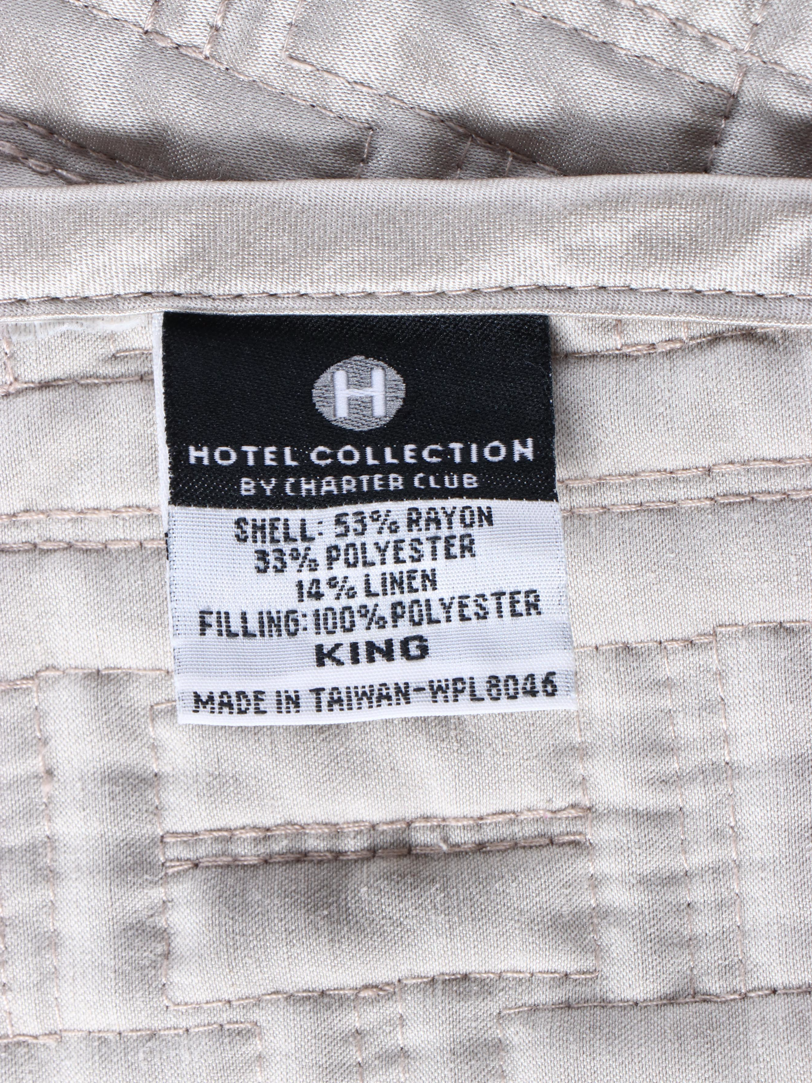 Charter Club Hotel Collection King Size Comforter and Other Bedding