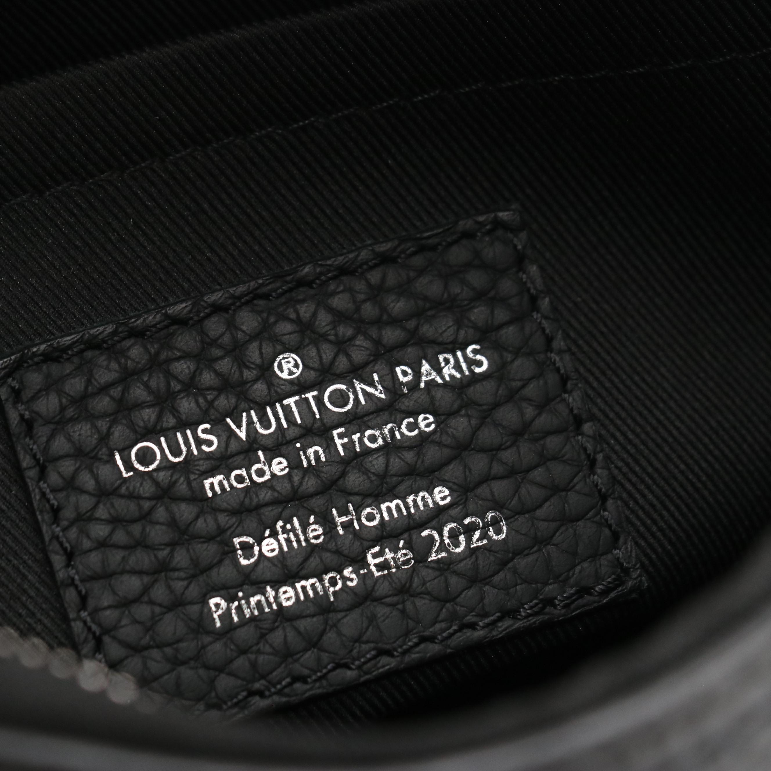 Louis Vuitton Triangle Messenger Crossbody Bag in Black Monogram Empreinte