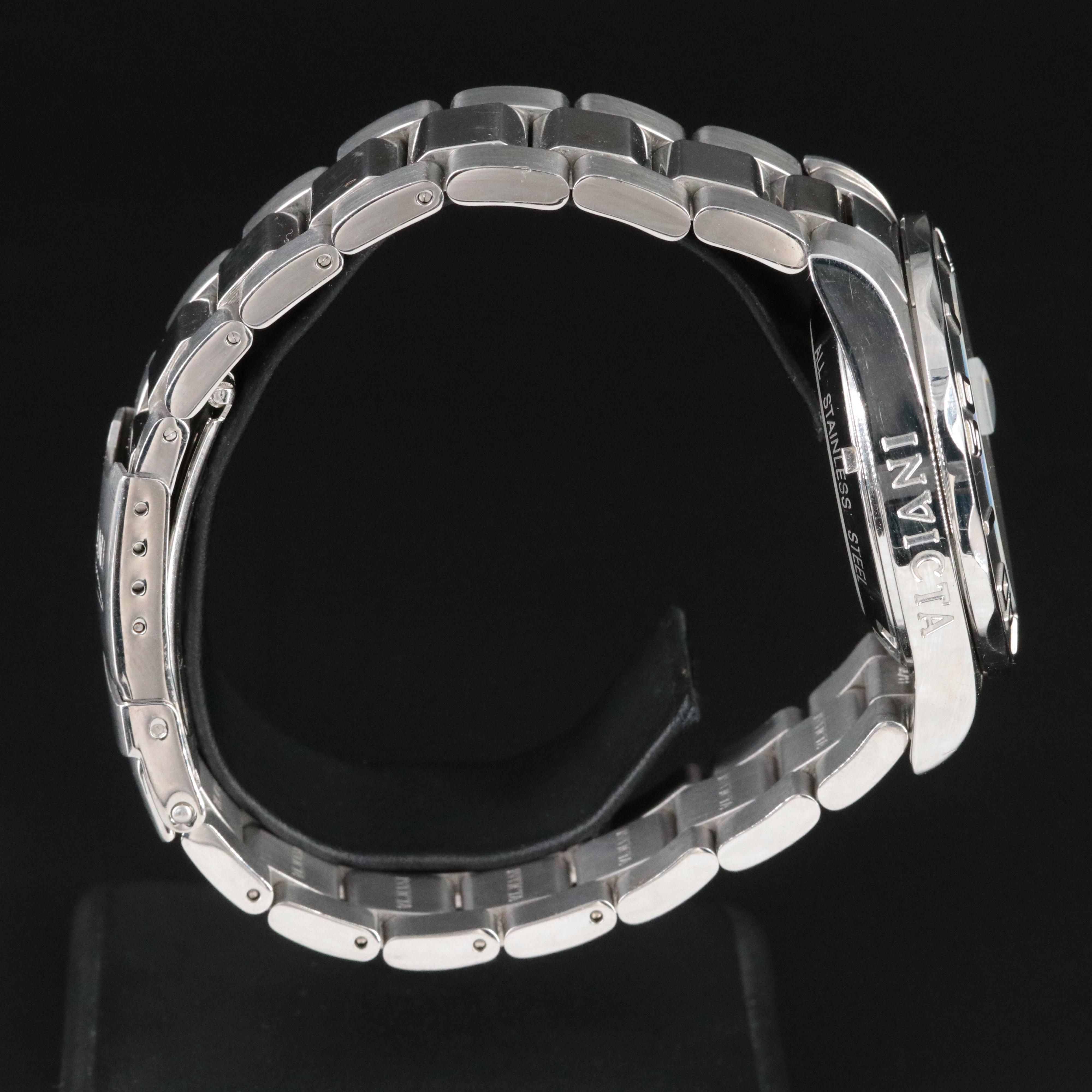 Invicta Mosaic Mother-of-Pearl and Wood Tiles Dial Watch