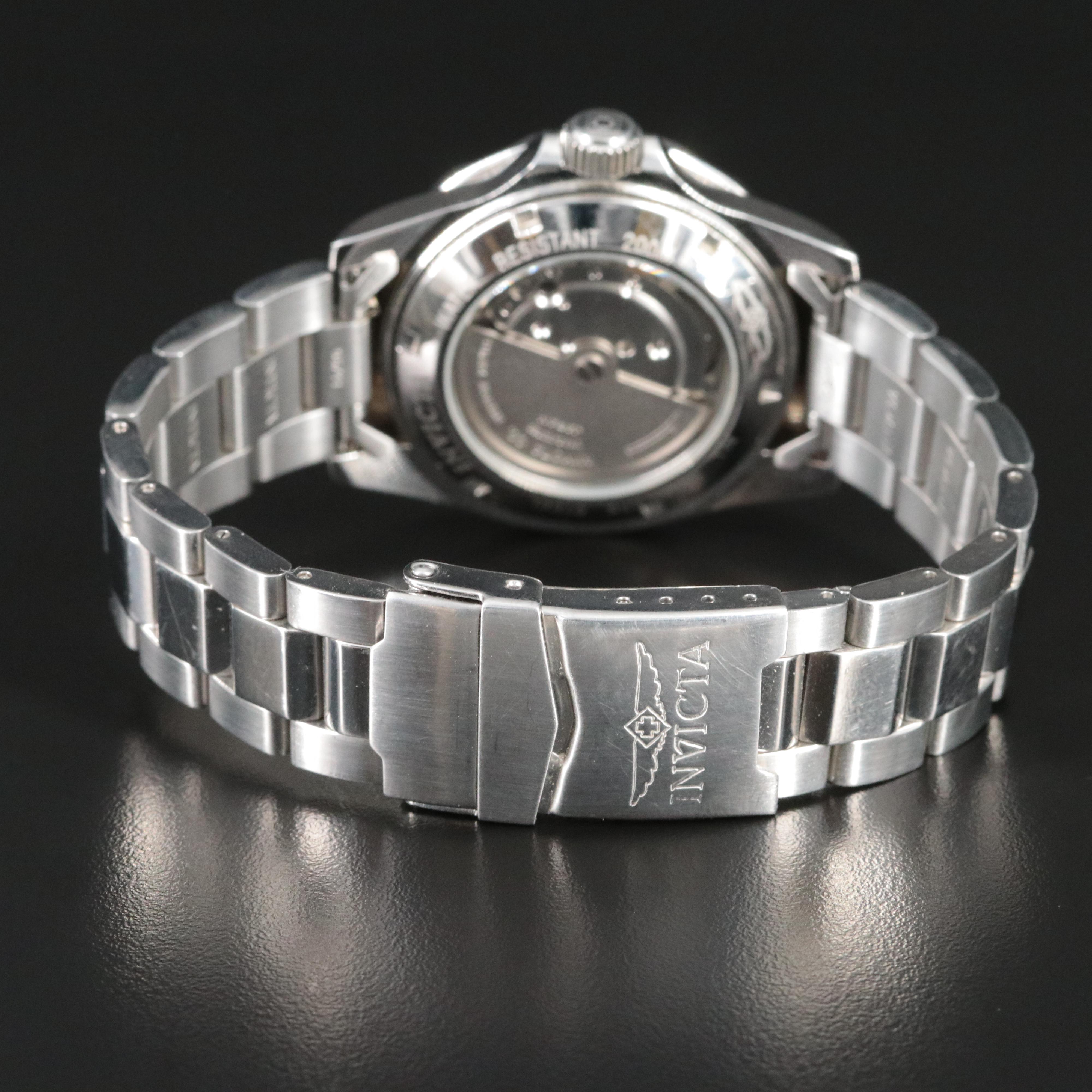 Invicta Mosaic Mother-of-Pearl and Wood Tiles Dial Watch