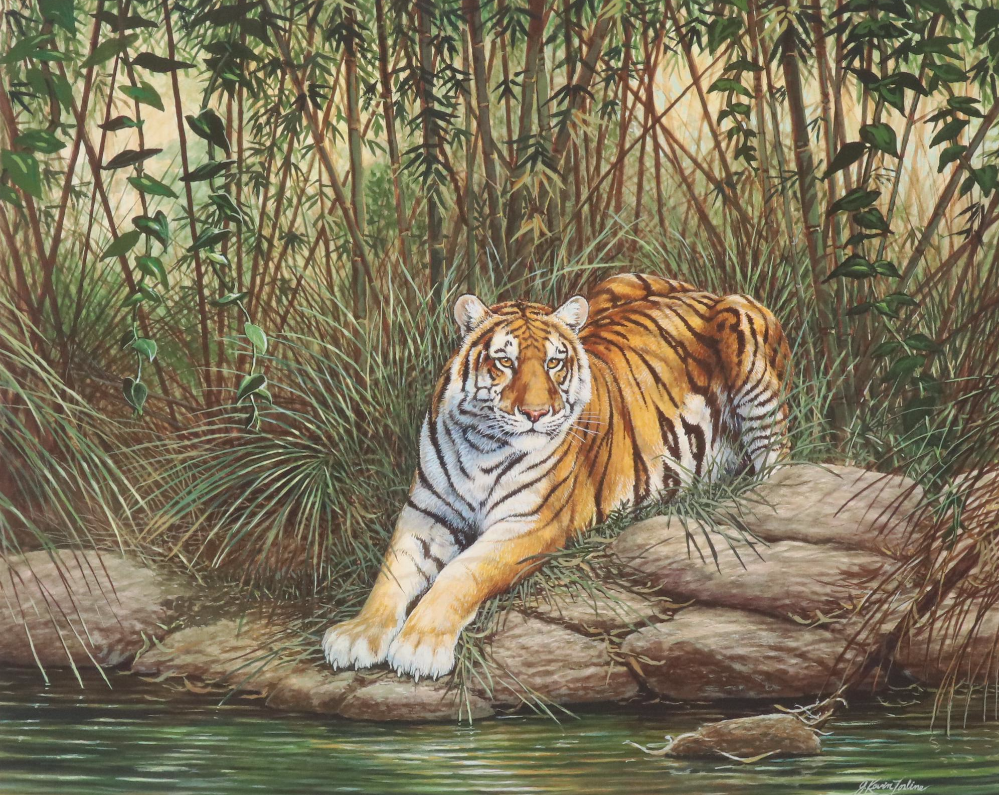 James Kevin Torline Giclée "Bengal Tiger in the Jungle," 2006