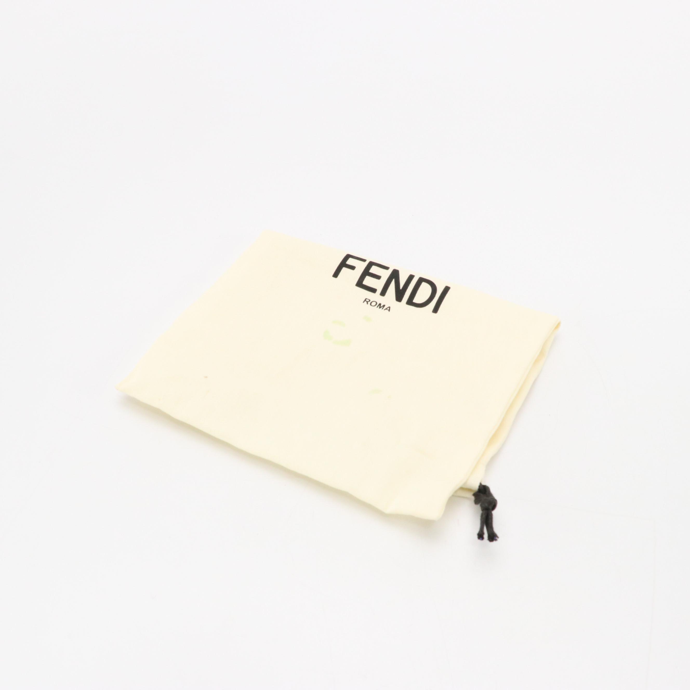 Fendi Mini Sunshine Top Handle Shopper Tote in Taupe Leather w/ Faux Snakeskin