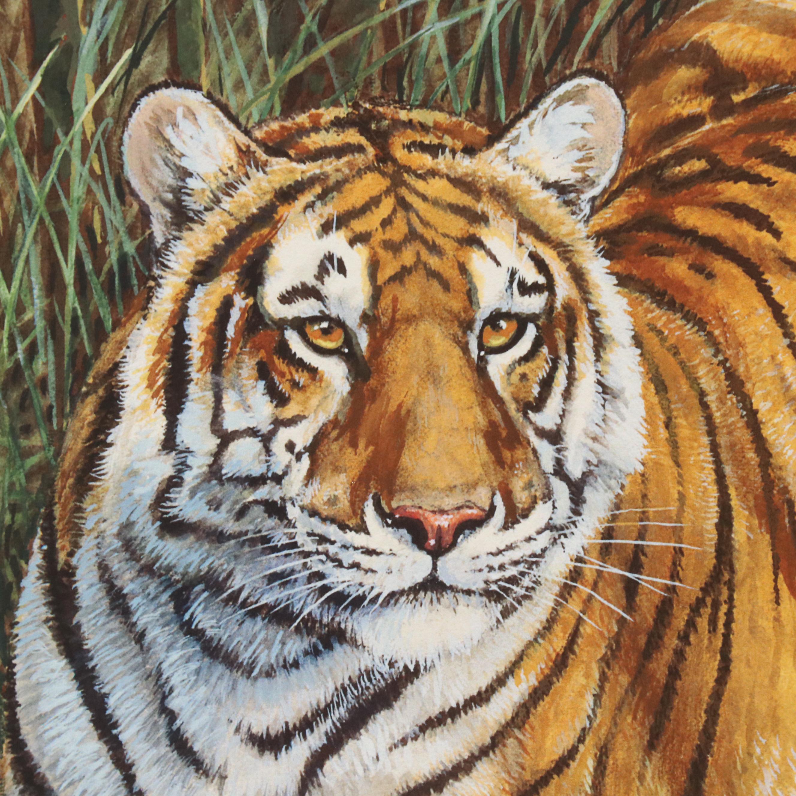 James Kevin Torline Giclée "Bengal Tiger in the Jungle," 2006