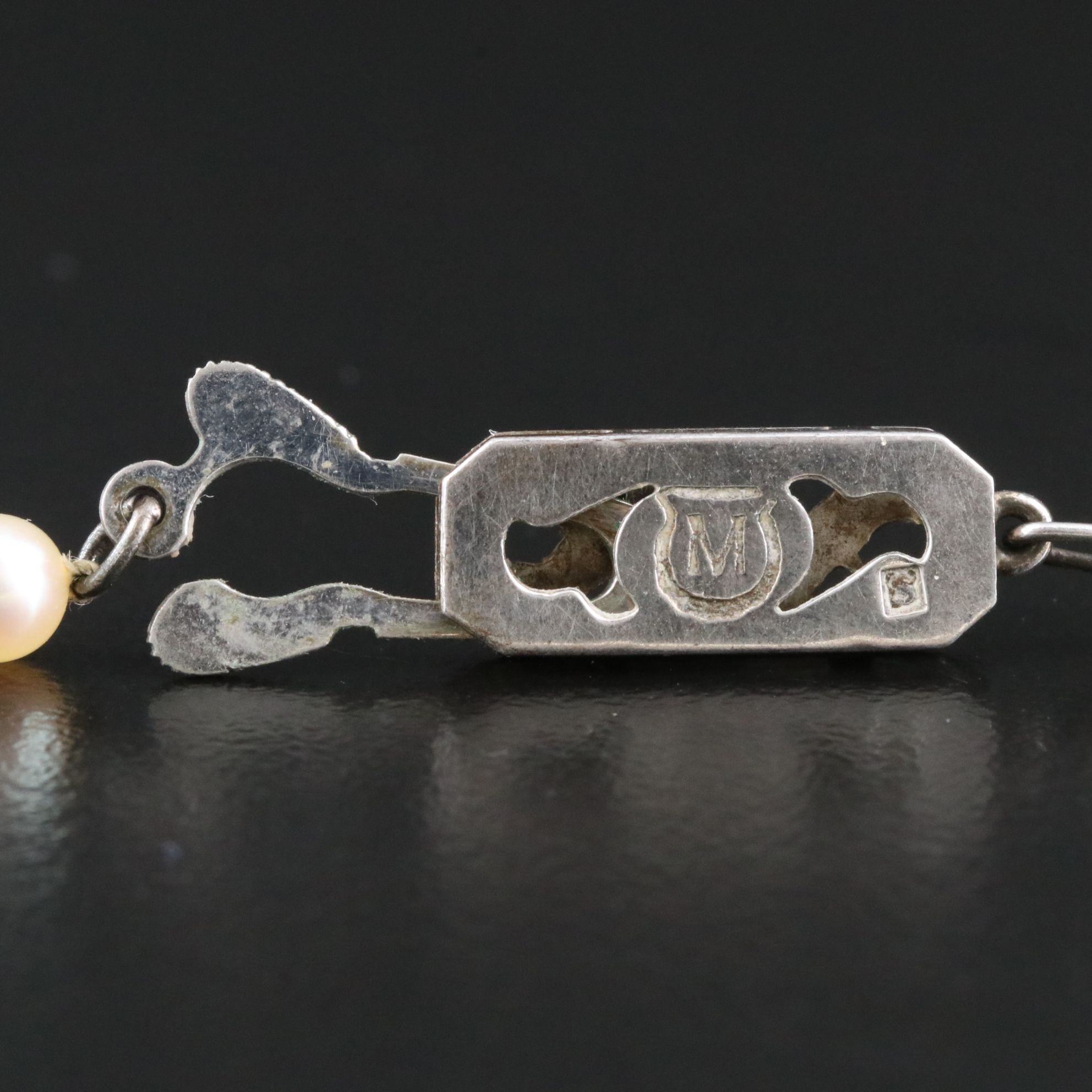 Mikimoto Pearl Graduated Necklace with Sterling Clasp