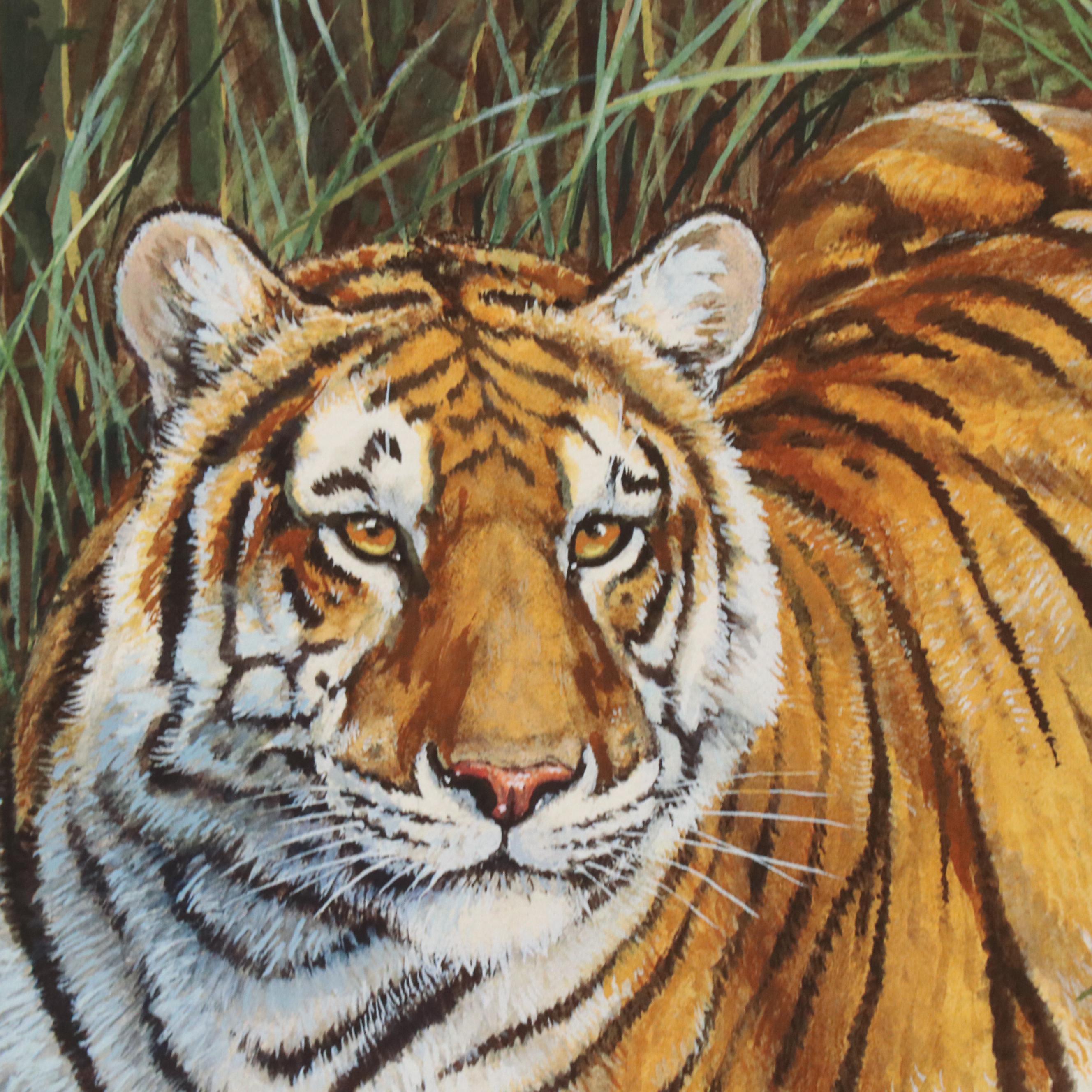 James Kevin Torline Giclée "Bengal Tiger in the Jungle," 2006